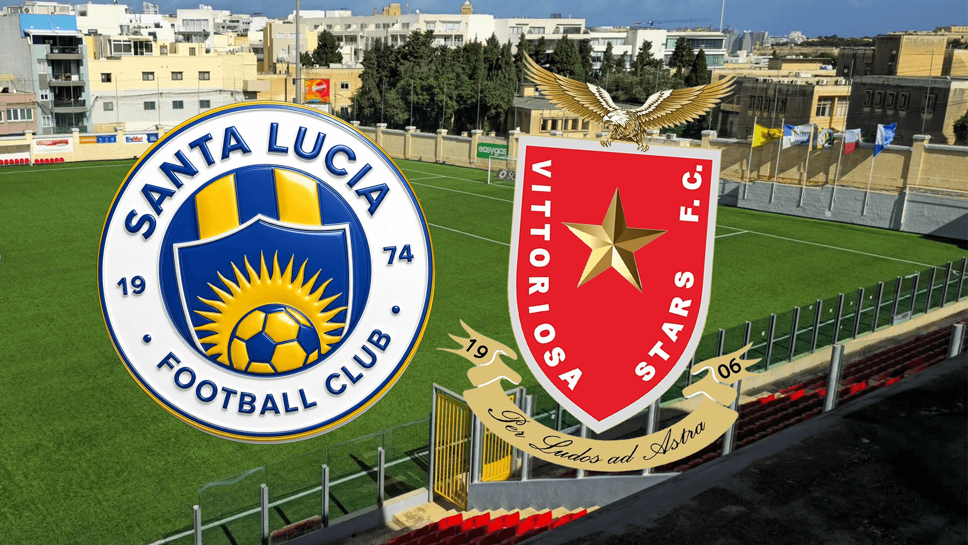 Santa Lucia & Vittoriosa Stars Go Head To Head In First Victor Tedesco Stadium Fixture