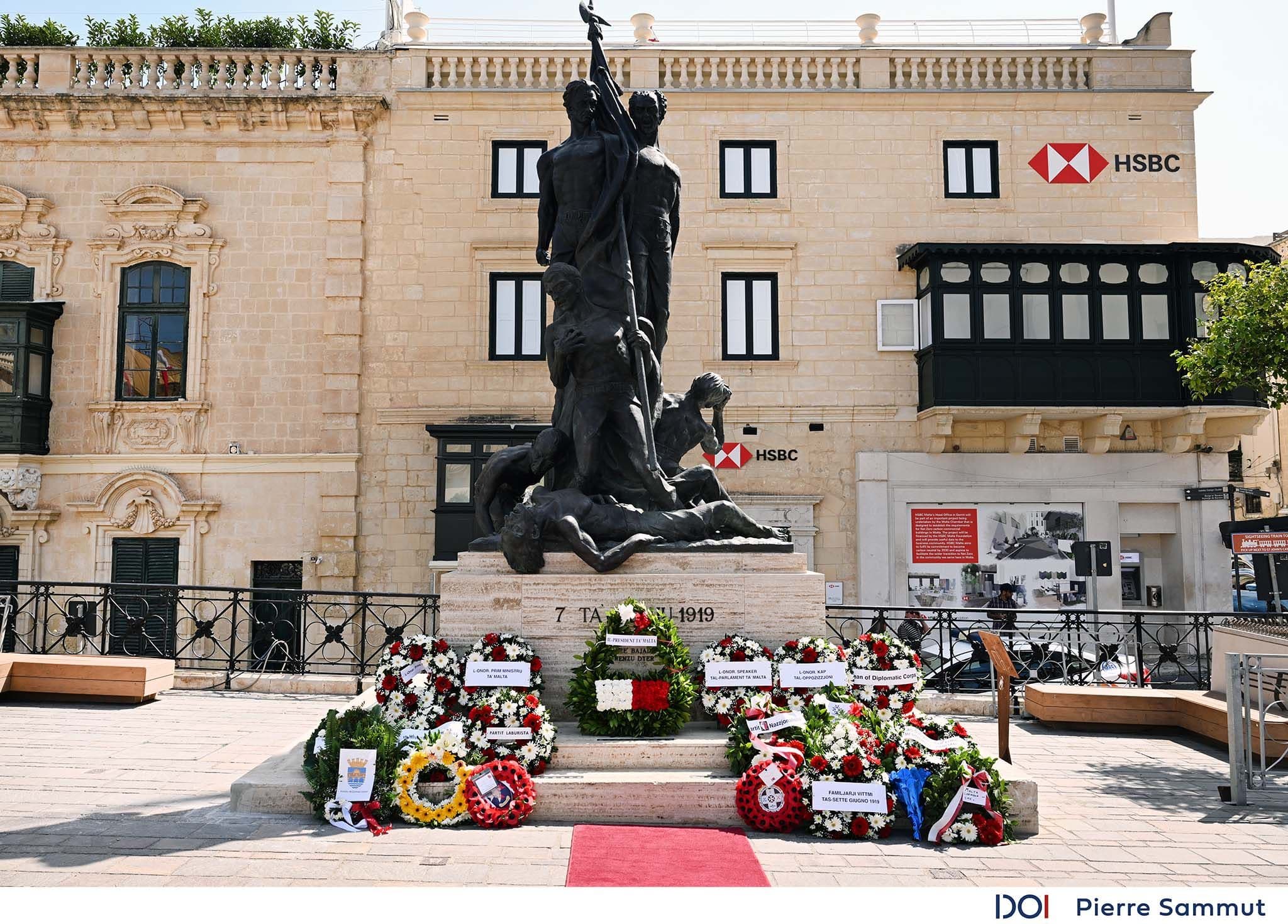 President Spiteri Debono Pays Tribute To Sette Giugno Victims In Valletta Ceremony