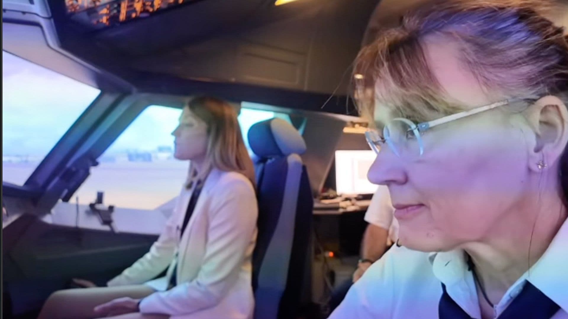EP President Roberta Metsola Takes Control Of Flight Simulator