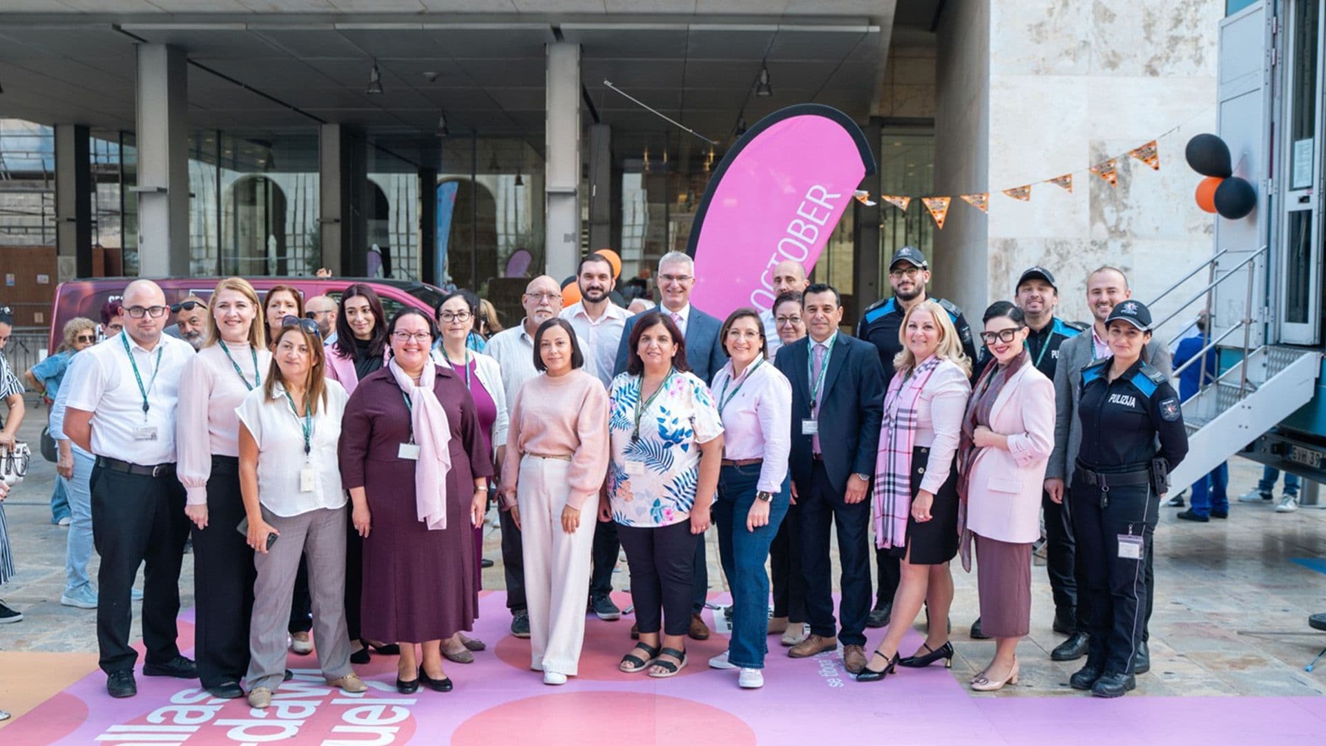 Speaker Carmelo Abela Shows Support For Pink October Awareness Campaign
