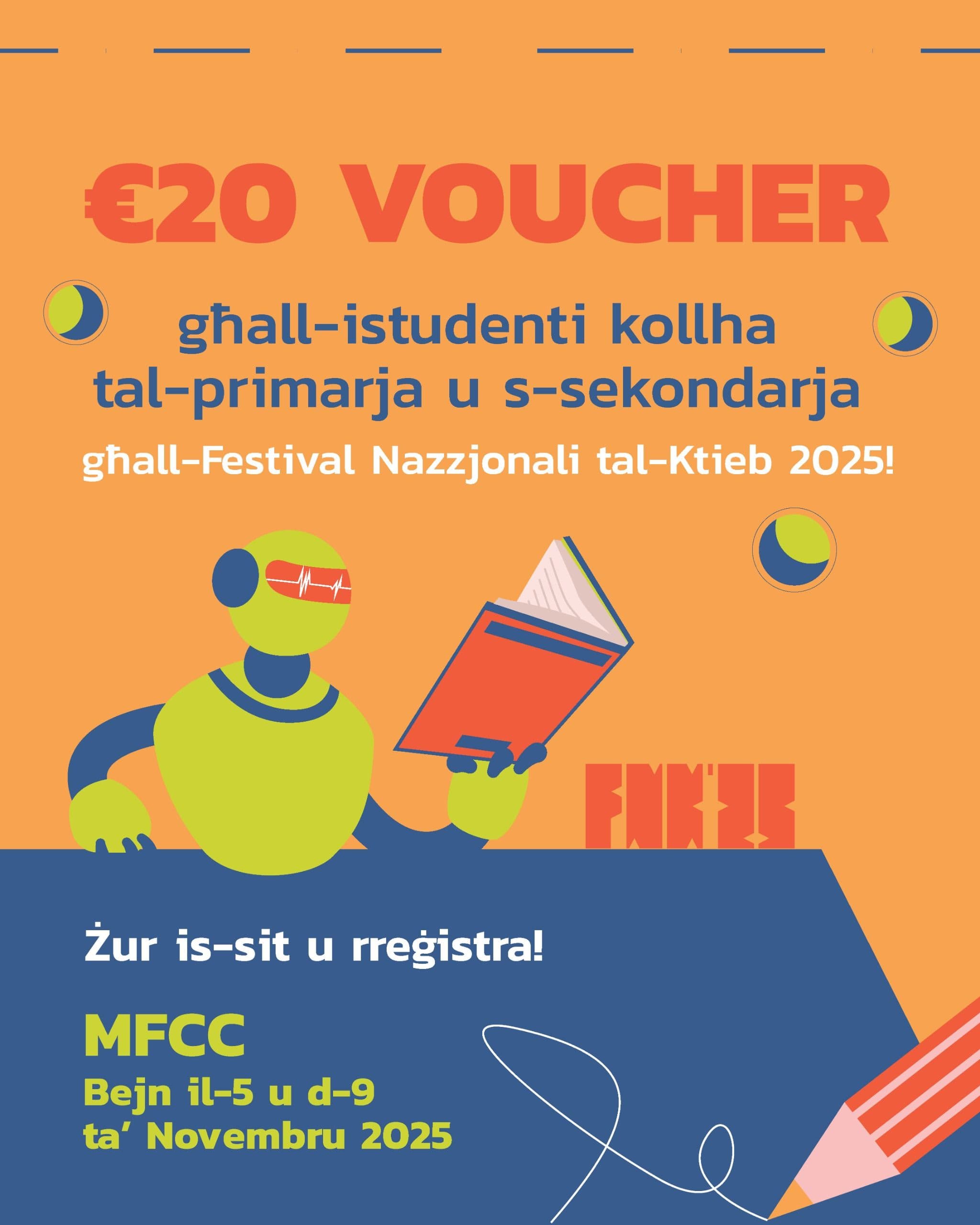 €625,000 Government Investment To Provide €20 Book Vouchers For Over 31,000 Students Across Malta And Gozo