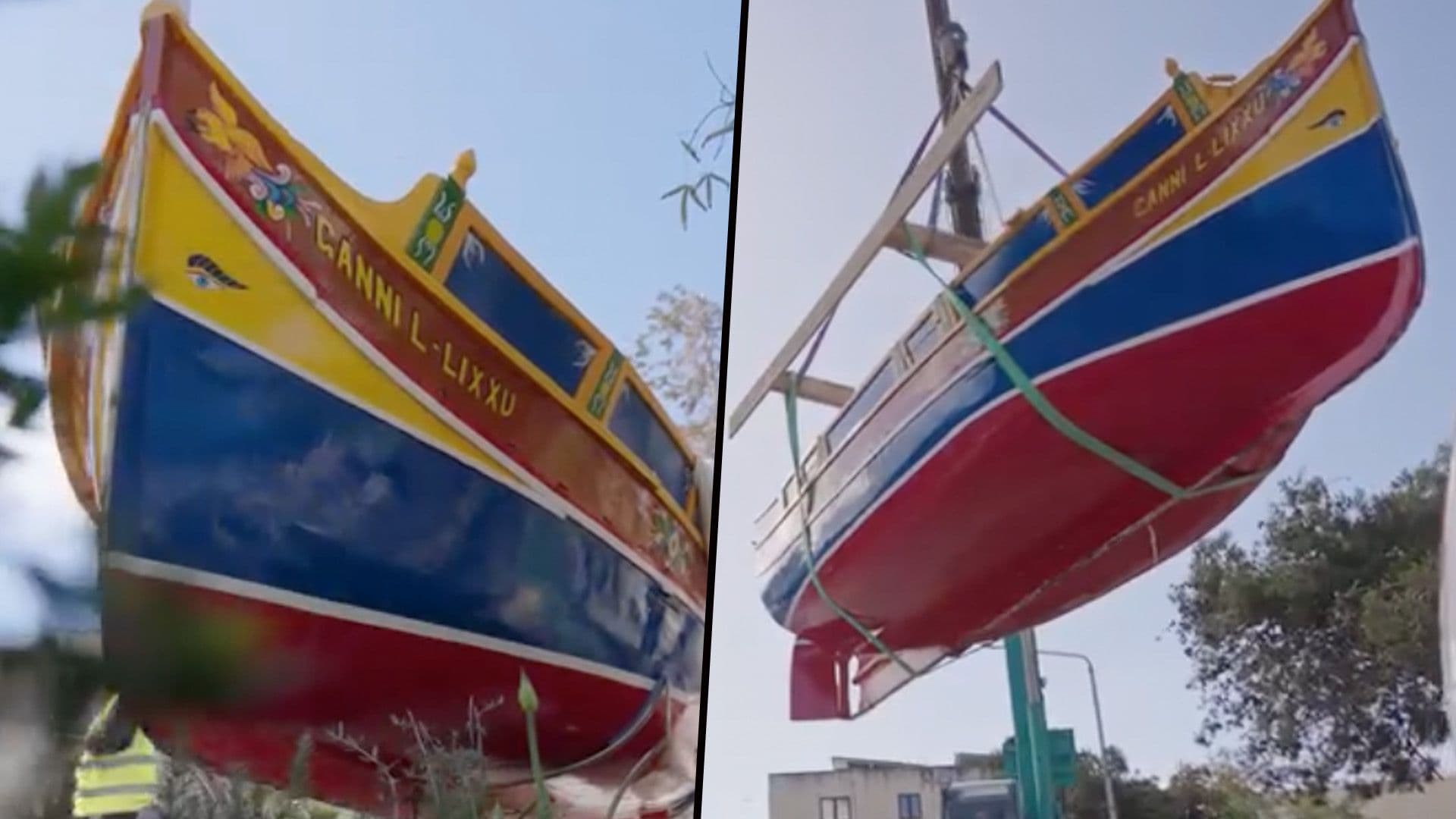 Traditional Maltese Luzzu Installed In New Żurrieq Garden