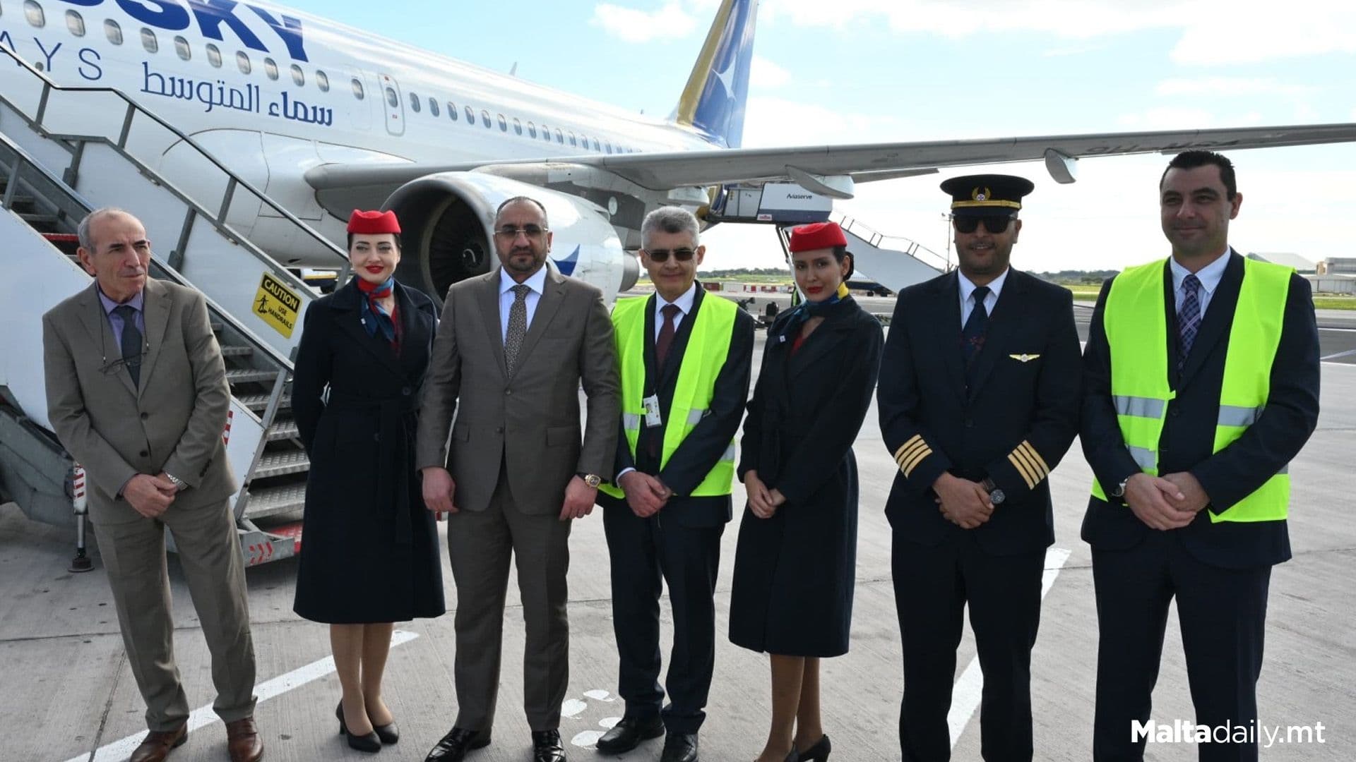 Inaugural Flight Between Benghazi City & Malta Launched