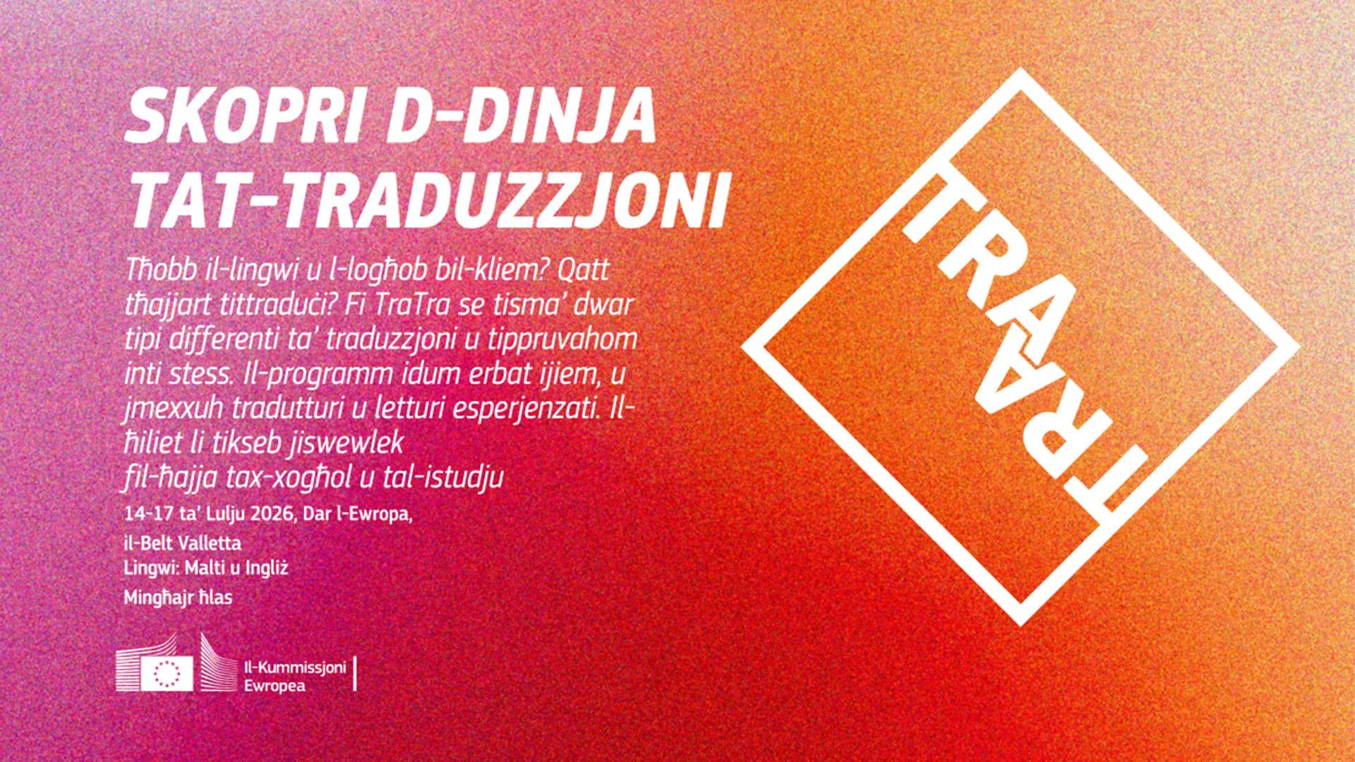 Free TraTra 2026 Summer School To Introduce Youth To Translation