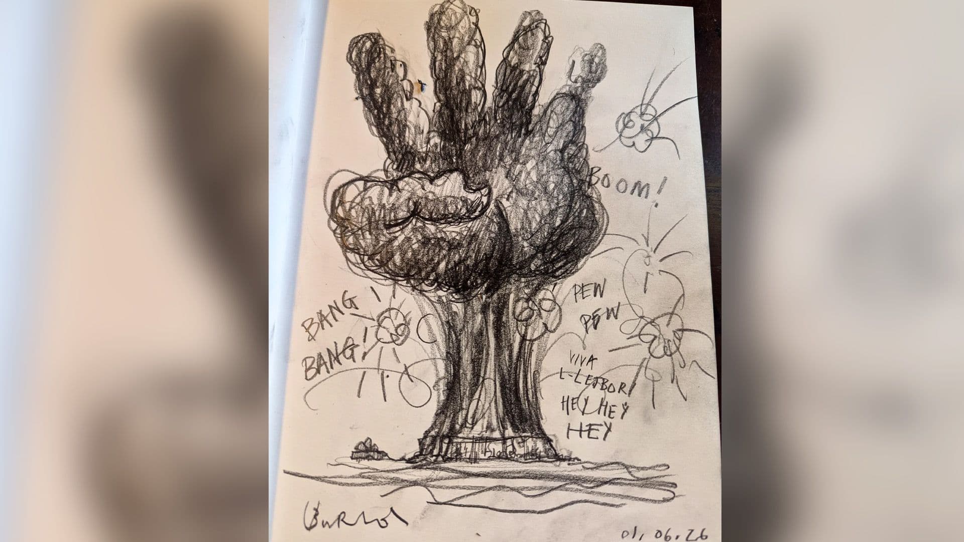 Local Artist Blends Latest Events: 2026 Election & Magħtab Explosion