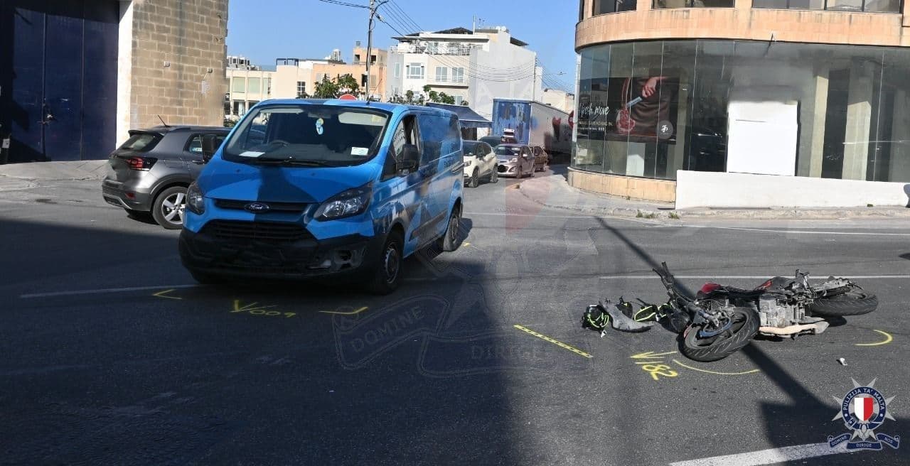22-Year Old Motorcyclist Grievously Injured After Crash In Birkirkara