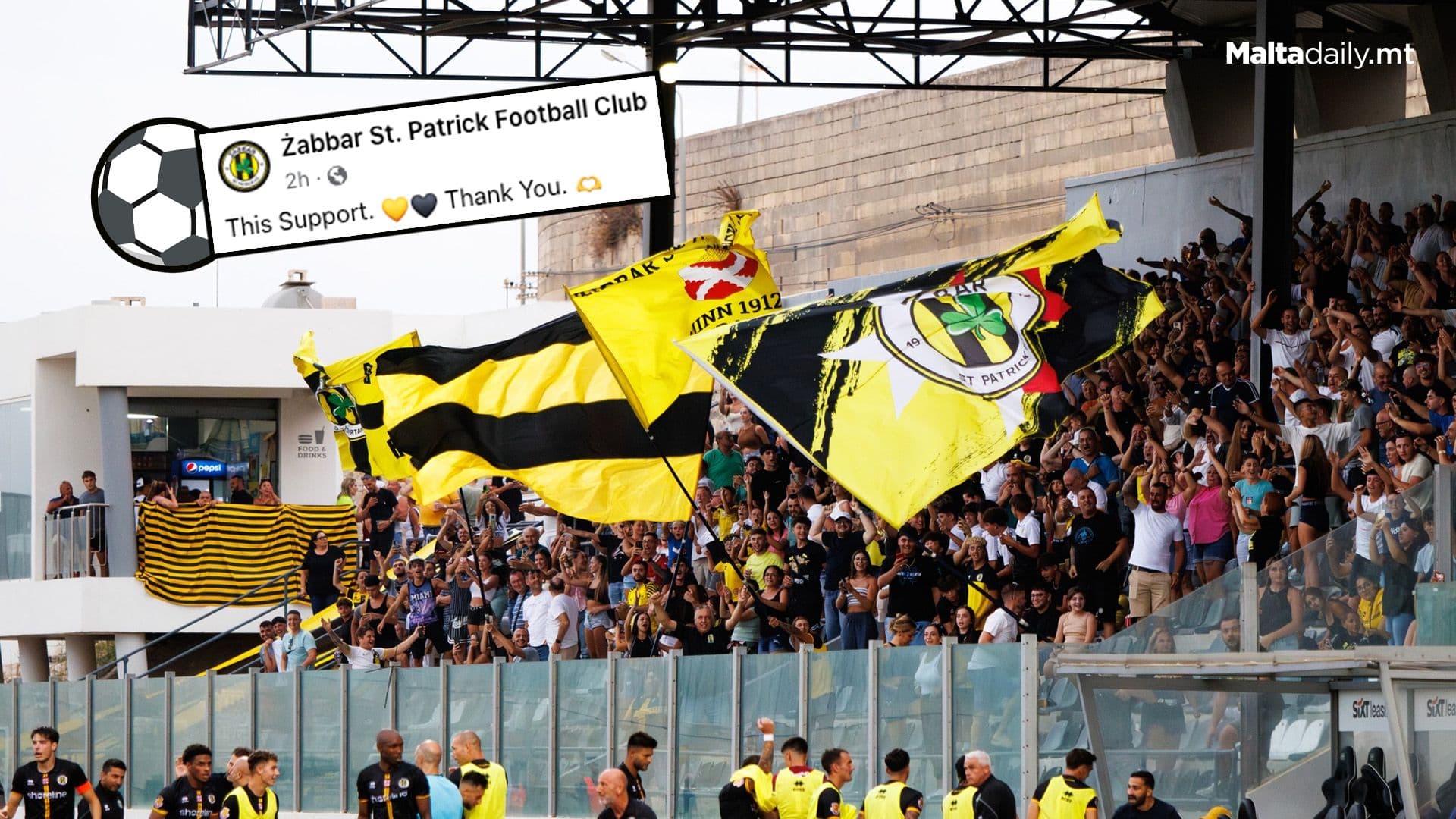 Żabbar St Patrick Register Highest Attendance On Match Day 1