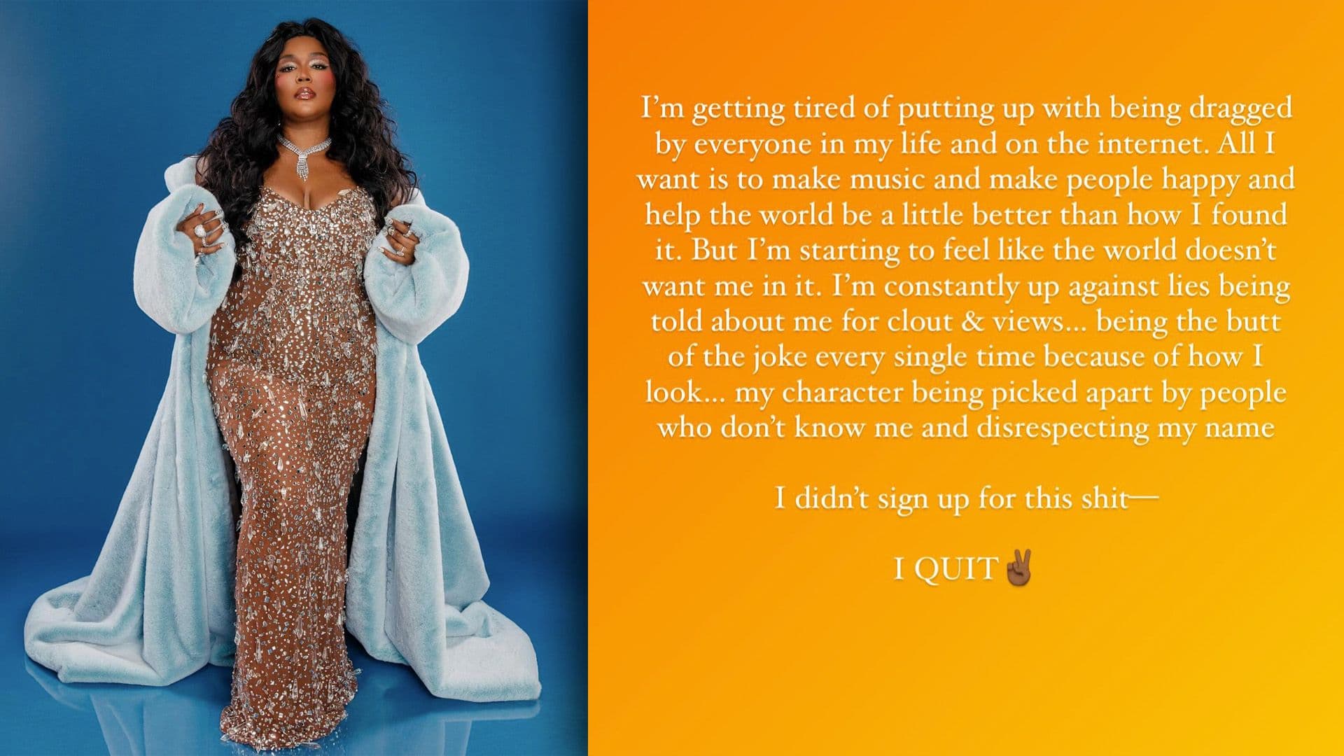 Lizzo Quits Music Industry Due To Online Backlash