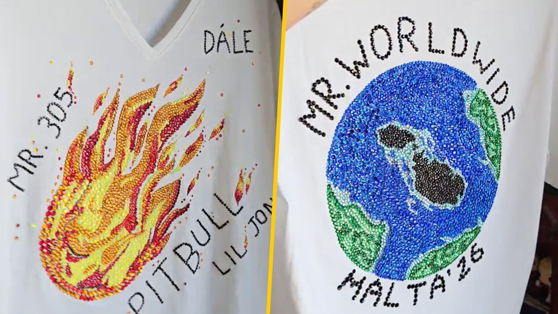 Local Creates Pitbull ‘Fireball’ Themed Shirt For Malta Concert