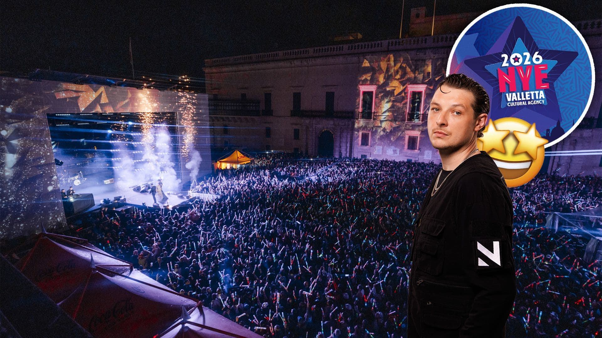 Valletta Set for Spectacular National NYE Celebration with John Newman & Local Talent