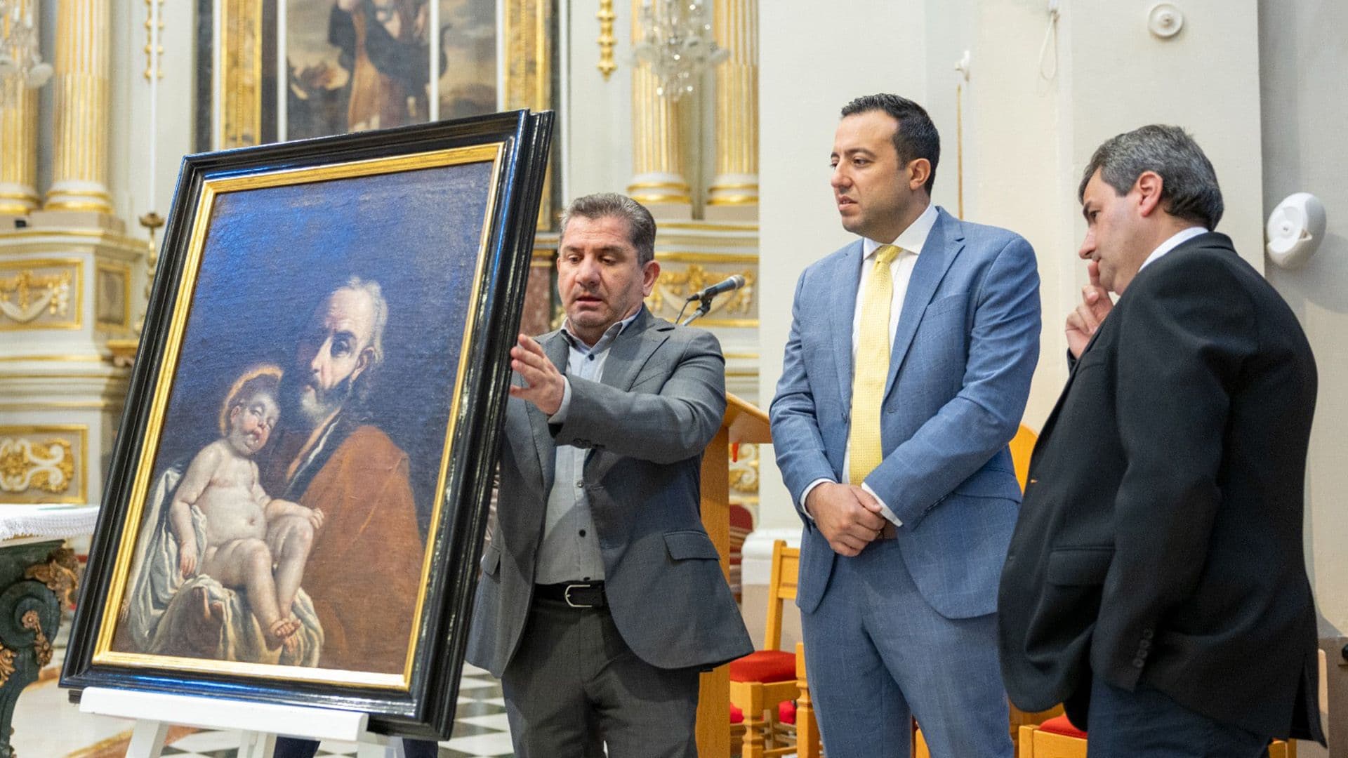 Restoration Completed On Mattia Preti’s Painting St Joseph With The Child Jesus
