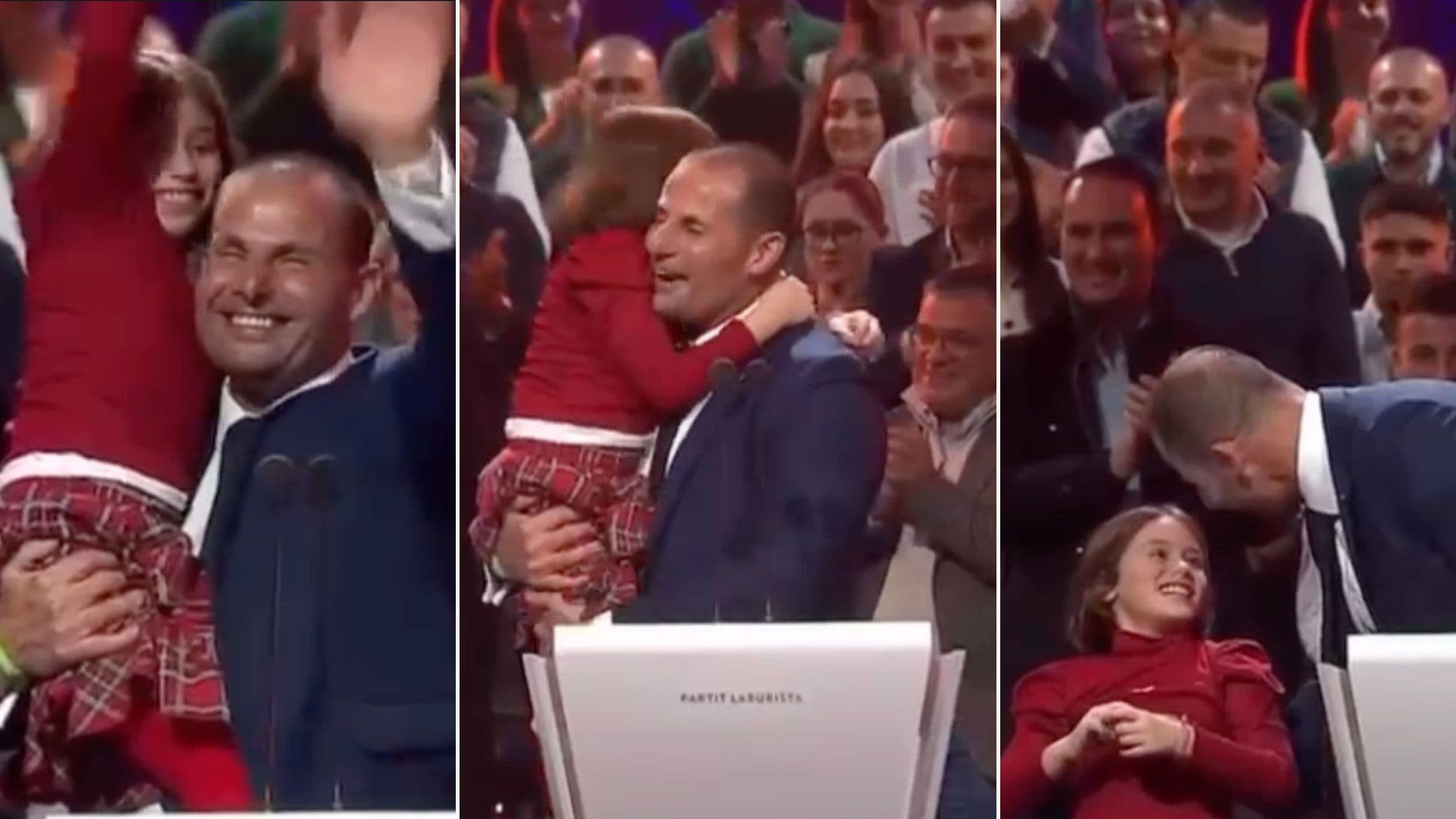 Young Girl Steals The Spotlight During PM Speech