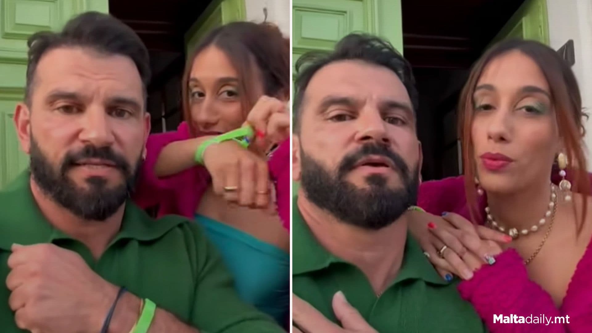 Marvic & Josline Wear Mental Health Bracelet For Live Show