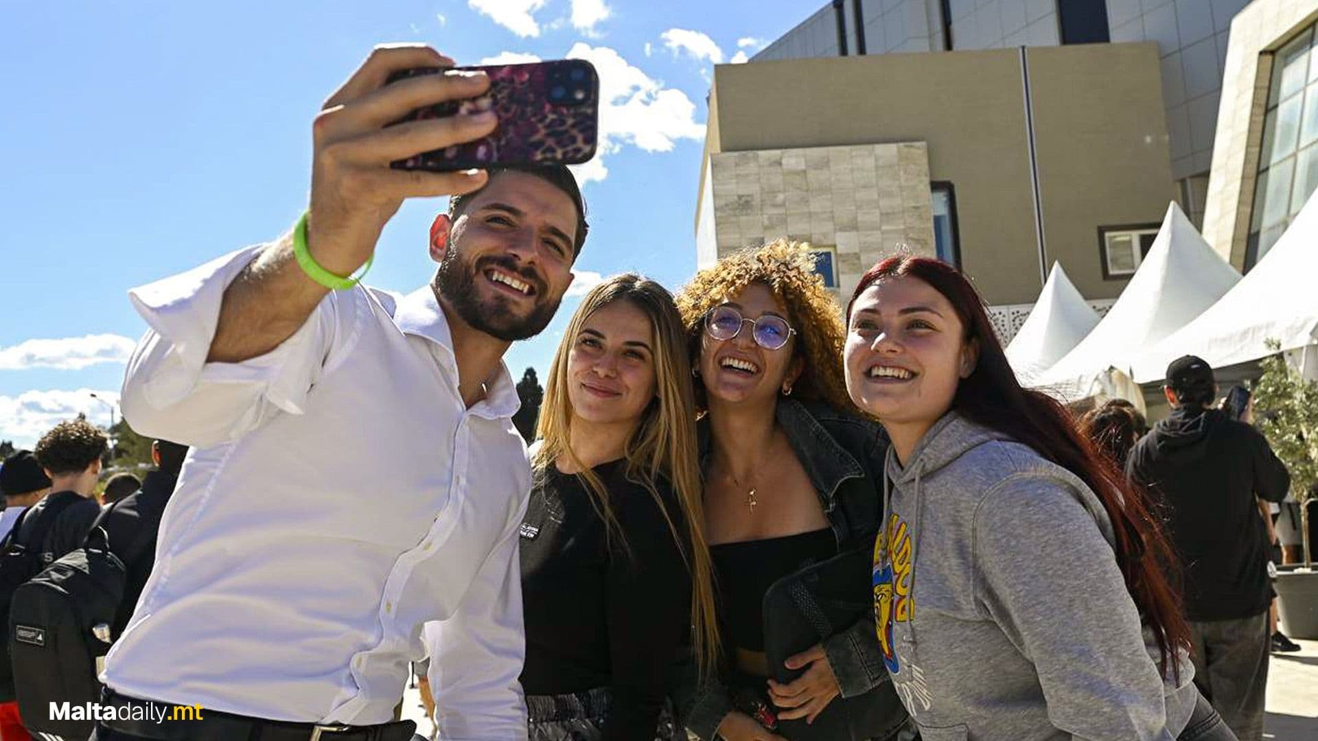 Alex Borg Visits Students At MCAST Freshers’ Week