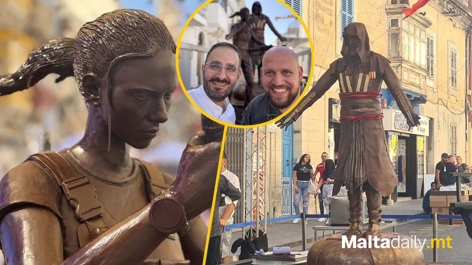 Scarlett Johansson’s Chocolate Statue Steals The Show At Ħamrun Chocolate Festival