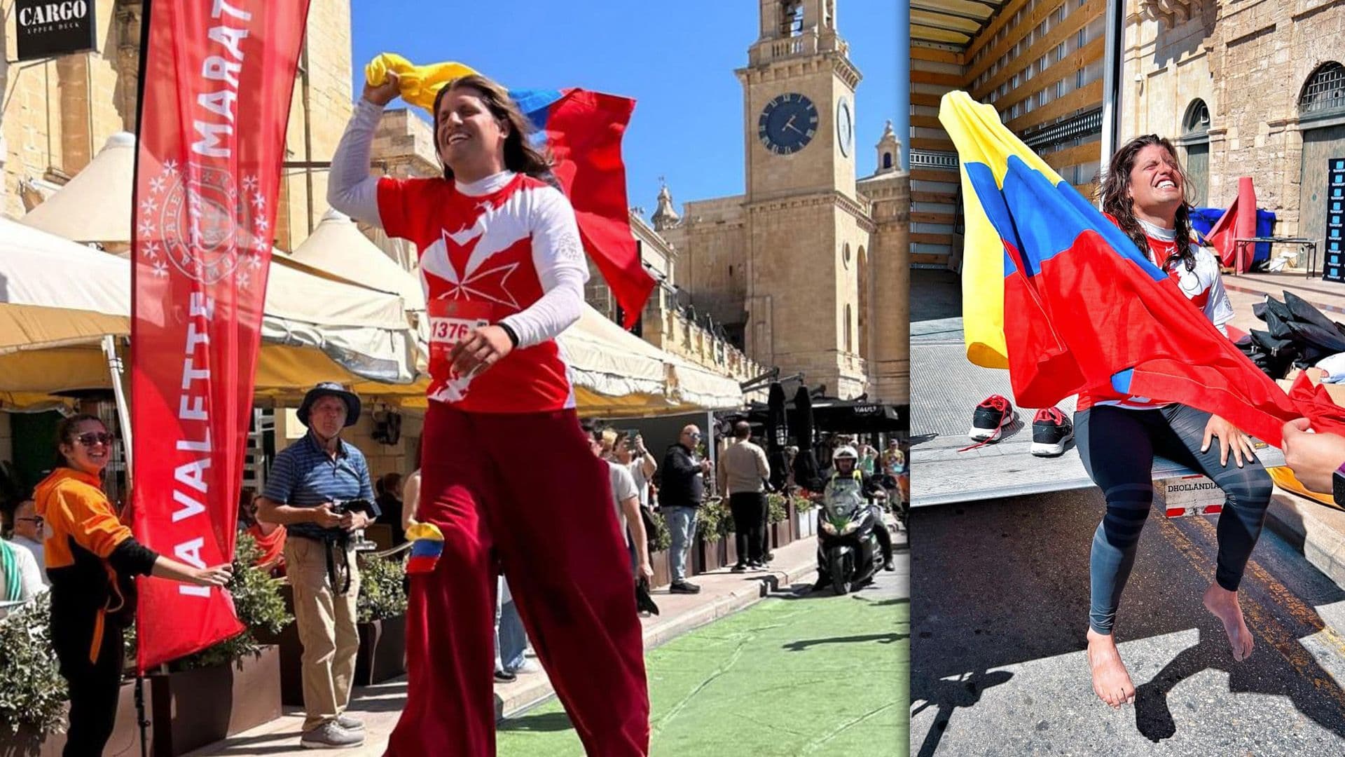 Man On Stilts Finishes 42 Kilometre Marathon