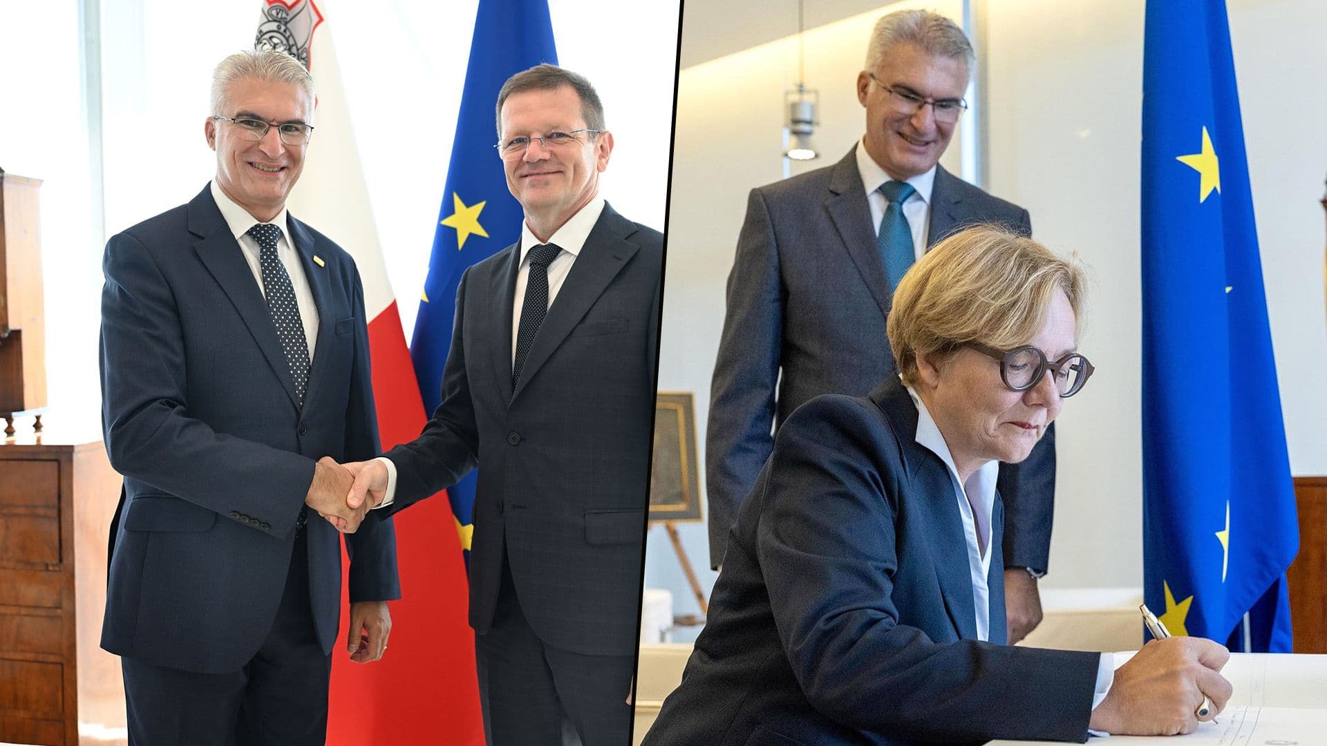 Speaker Carmelo Abela Meets Ambassadors Of Slovak Republic & Kingdom Of The Netherlands