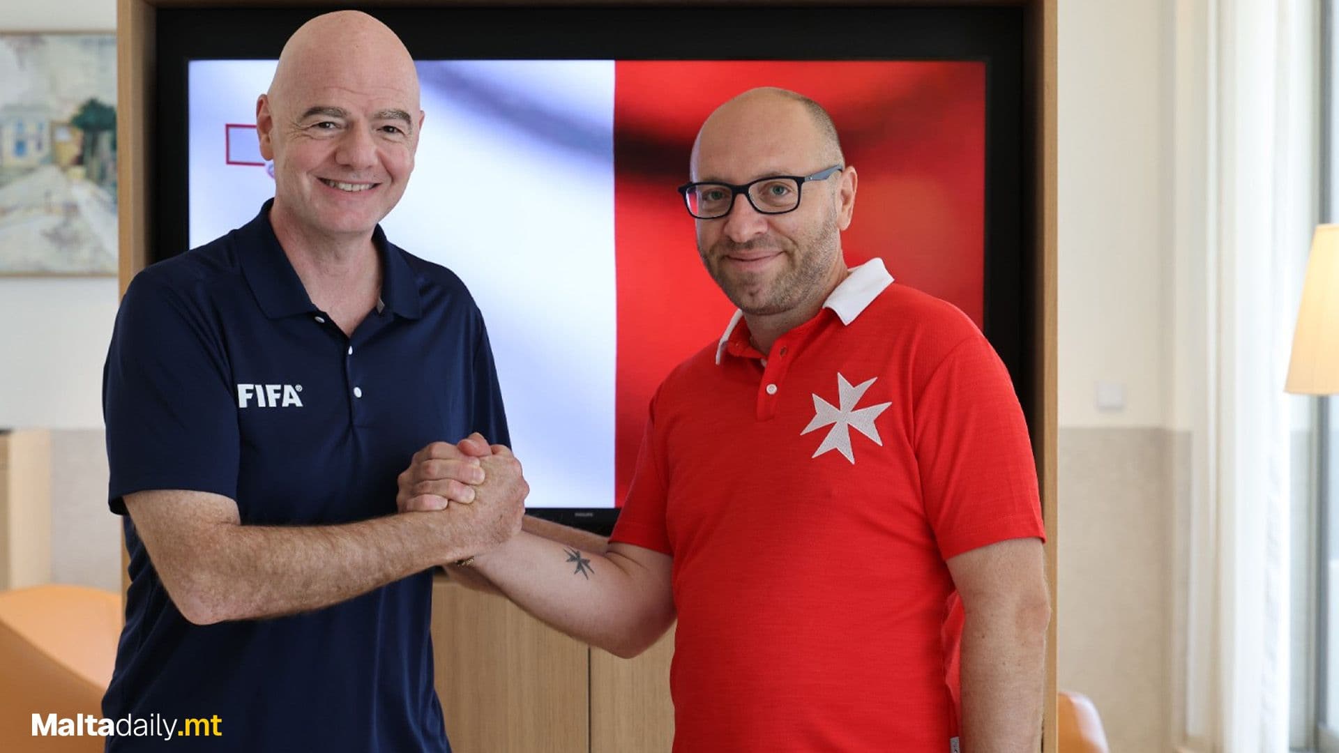 Malta FA Welcomes FIFA President Gianni Infantino