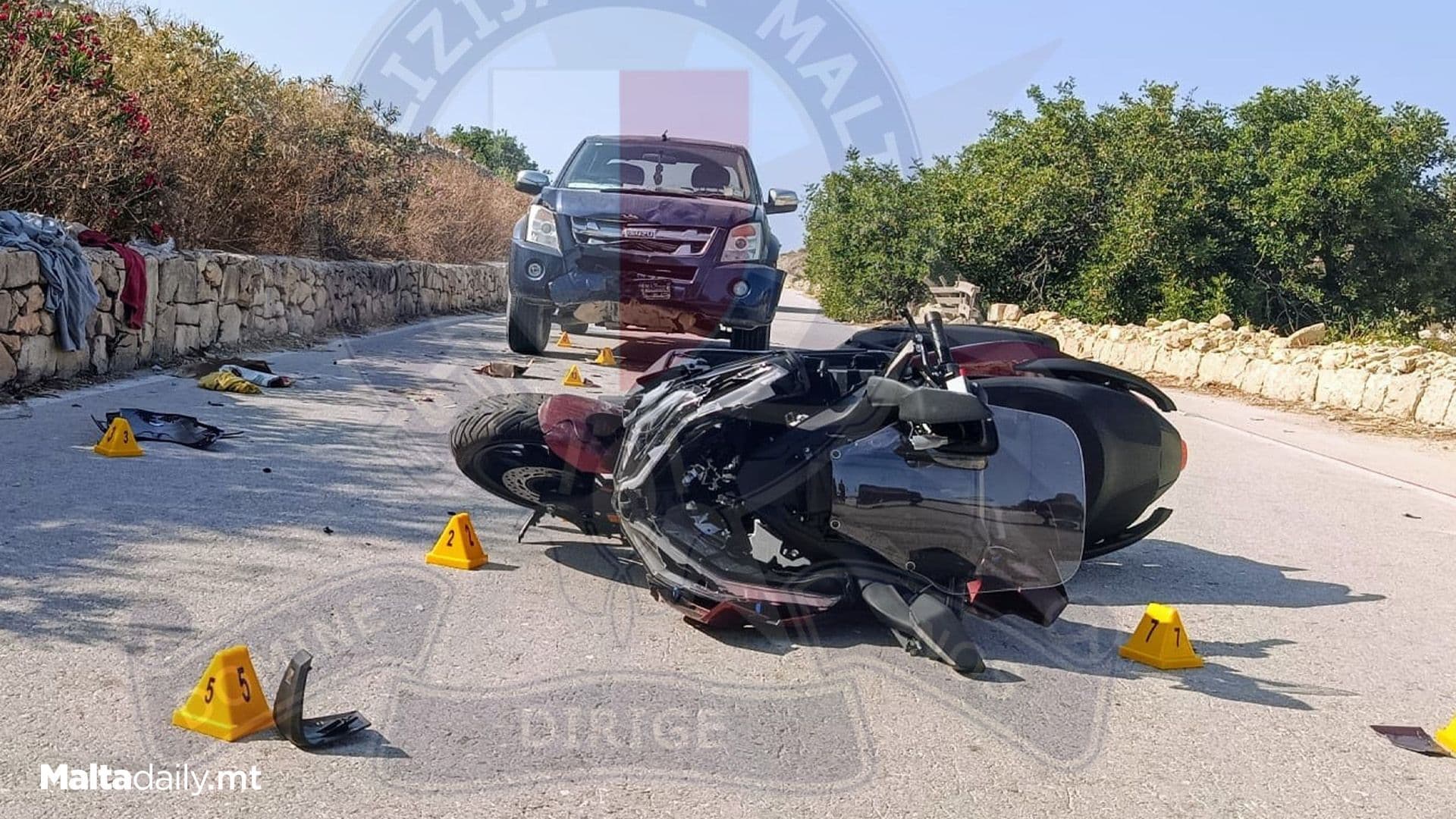 35 Year Old Motorcyclist Injured In Naxxar Road Accident