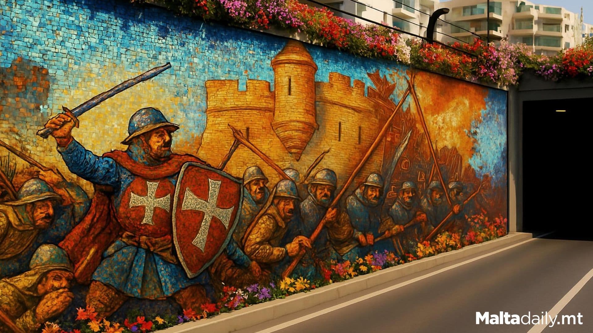 Local Suggests Maltese History Art For Tunnels
