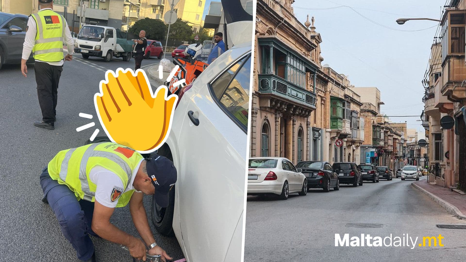 Driver Thanks Transport Malta Officials For Helping With Puncture