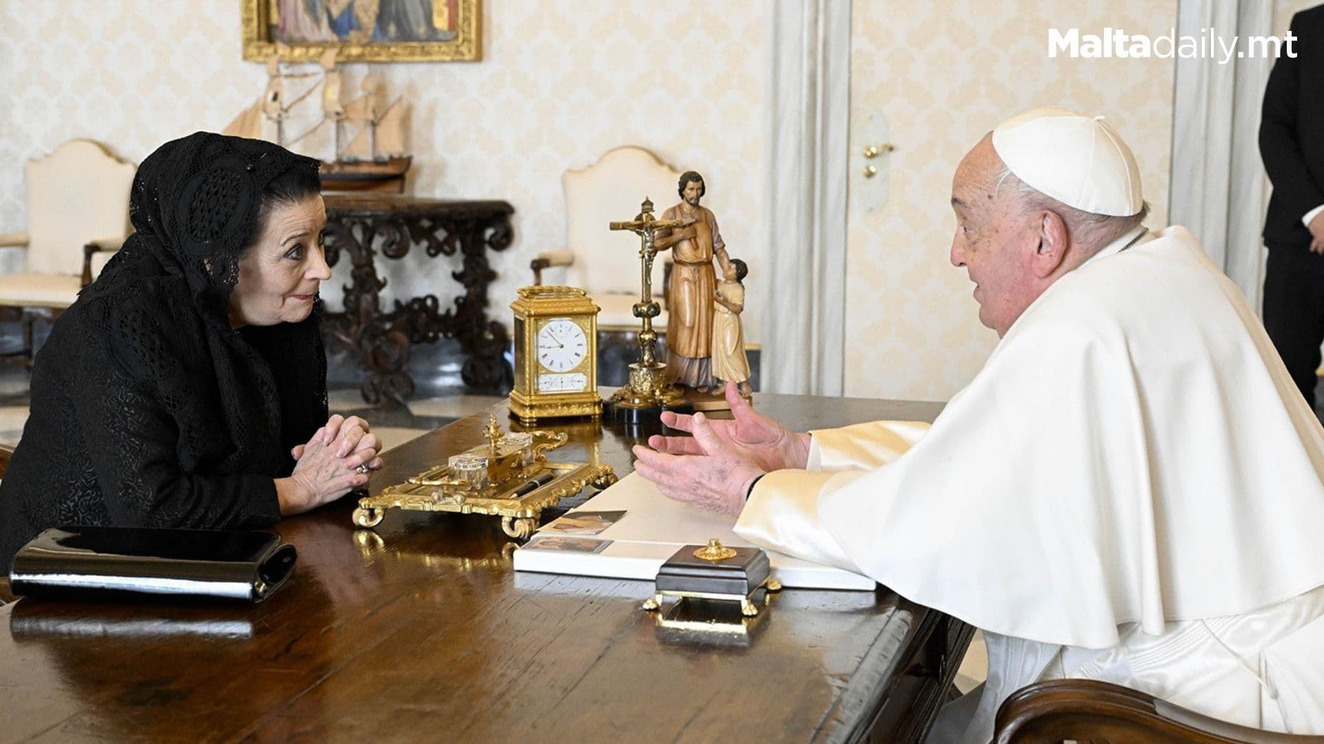 President Myriam Spiteri Debono Visits Pope Francis