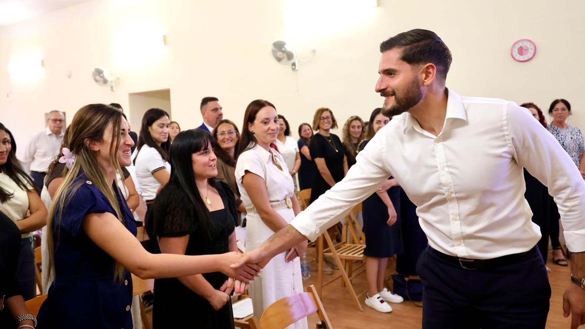 Nationalist Party Leader Alex Borg Visits Two Schools In Ta’ Kerċem, Gozo
