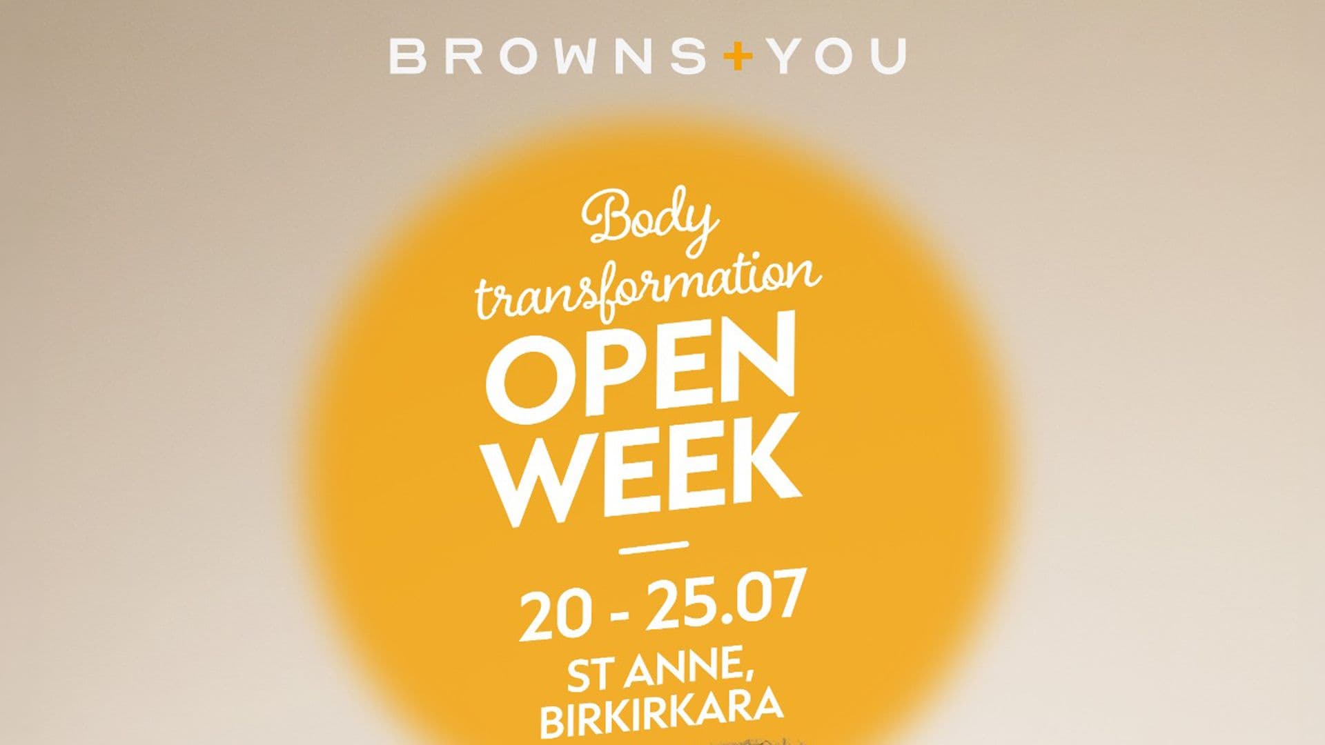 Your Best Self Starts Here: Browns Body Transformation Open Week