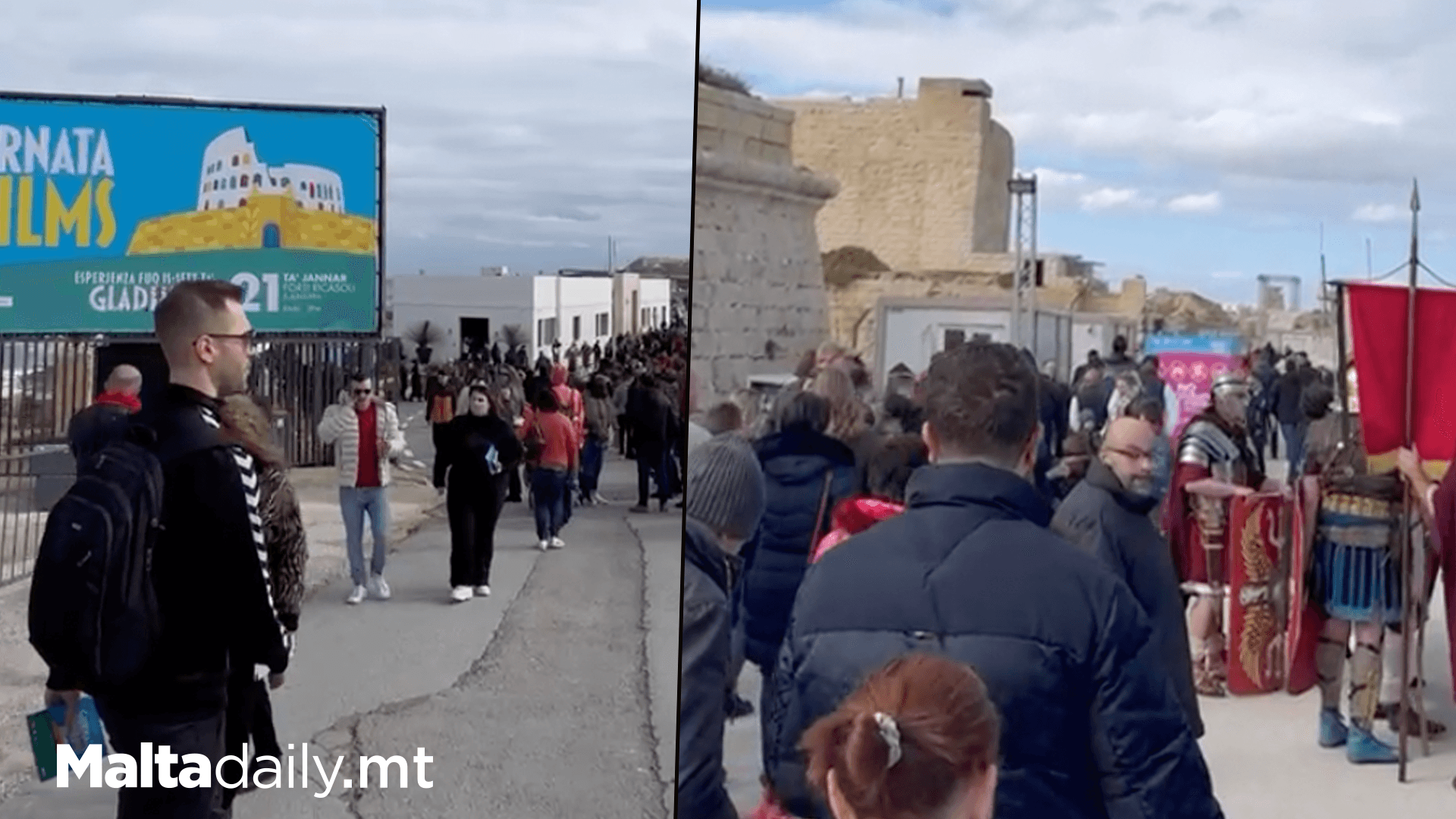 Thousands Turn Tup To Visit Gladiator Set At Open Day