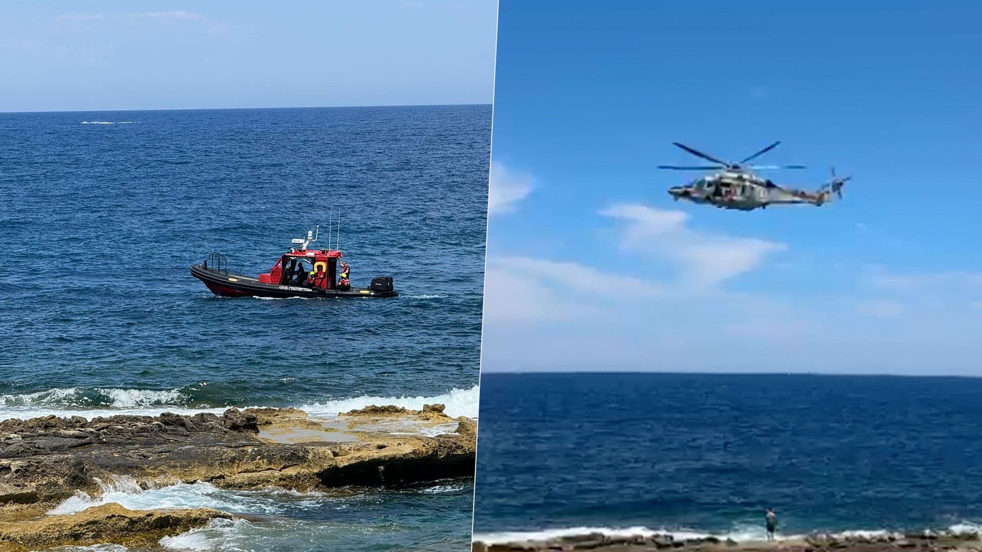 AFM Conduct Rescue After Swimmer Faces Difficulty In Sliema