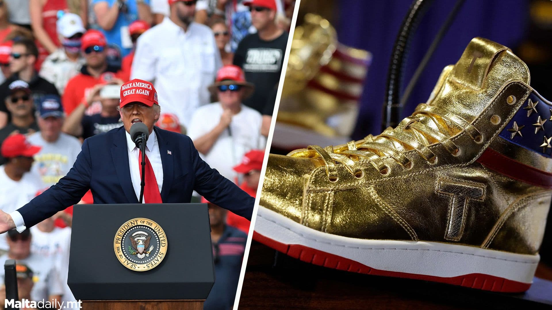 Donald Trump releases new sneakers one day after $355 million fine