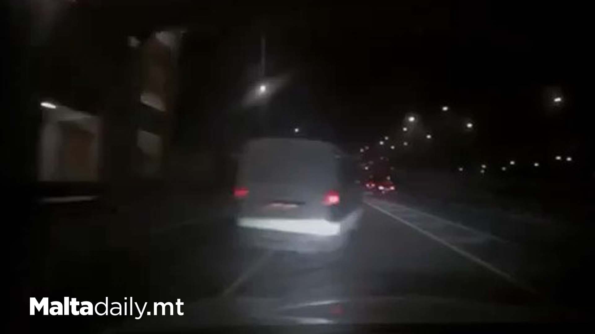 WATCH: Driver Dangerously Crosses Marsa Junction Lanes