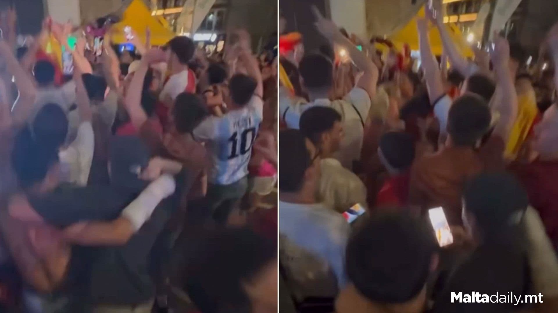 Spain Supporters Celebrate EURO Win In St Julian’s