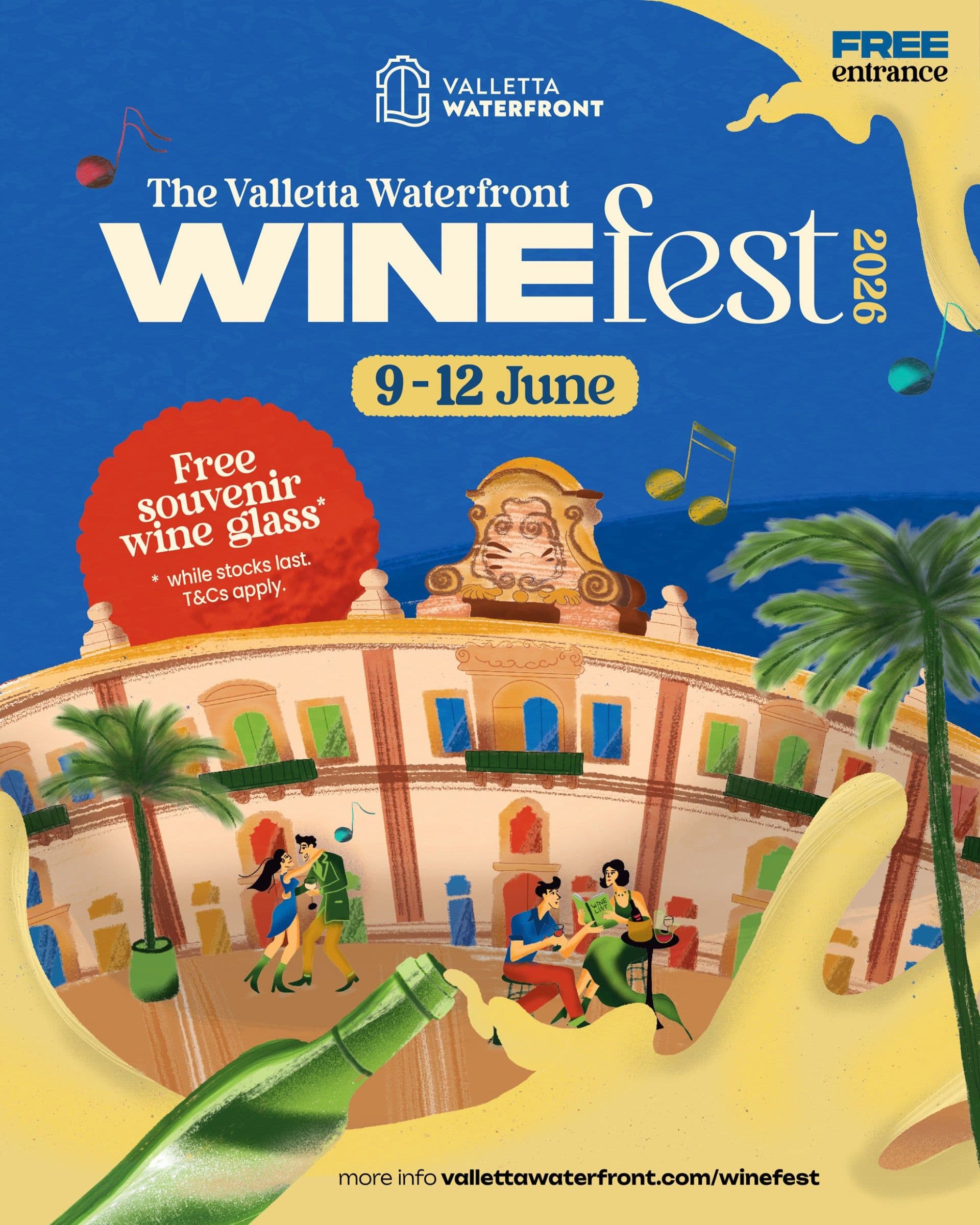 Wine, Music & Harbour Views: Valletta Waterfront Wine Fest Returns This June!