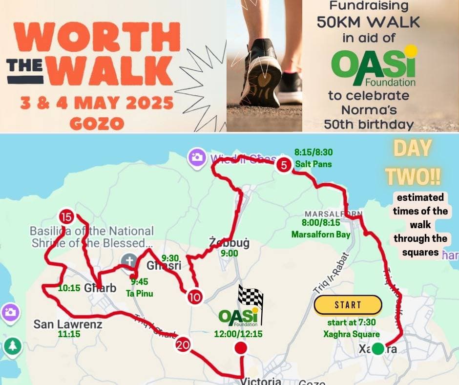 50km Walk Through All the Villages of Gozo in Two Days