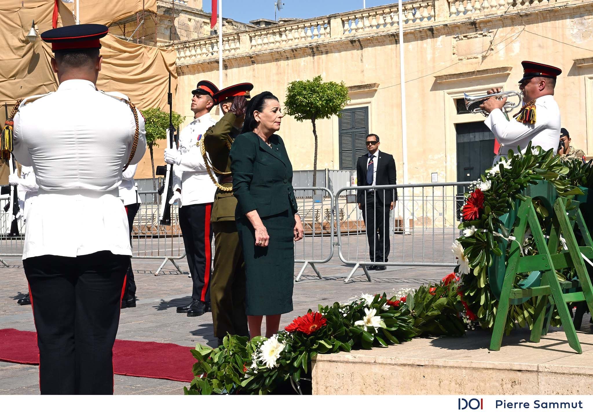 President Spiteri Debono Pays Tribute To Sette Giugno Victims In Valletta Ceremony