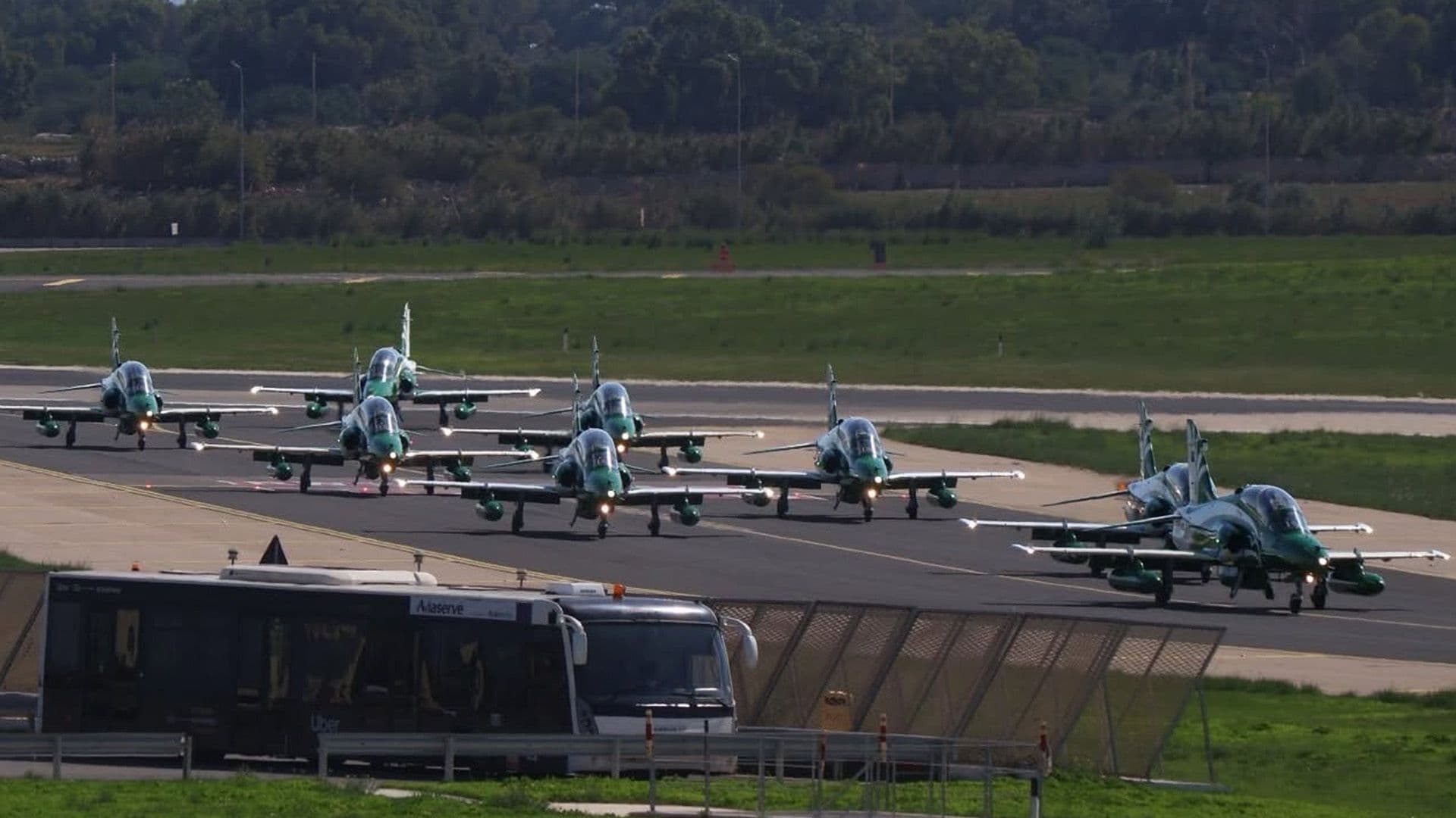Did You Spot Them? Saudi Hawks Make Stop At Malta International Airport