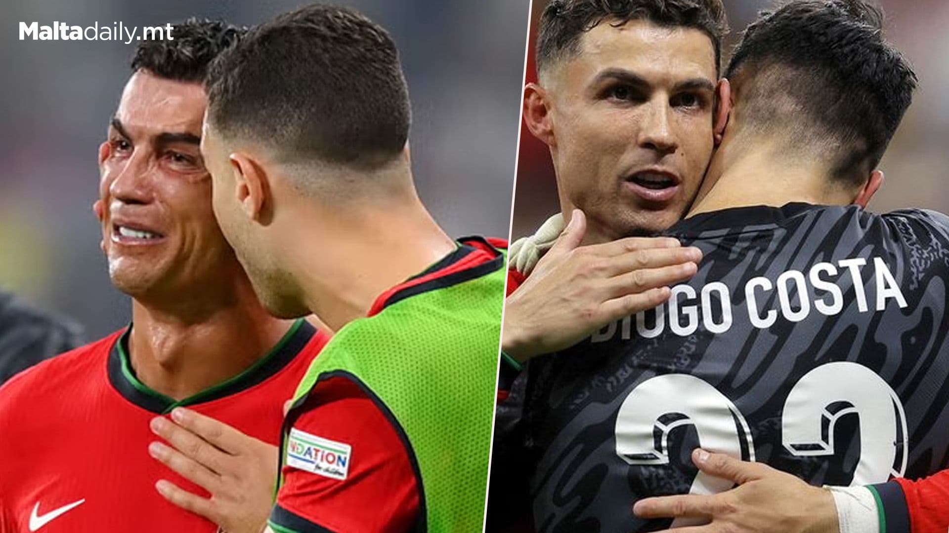 Team Mates Console Ronaldo After Missed Penalty Tears