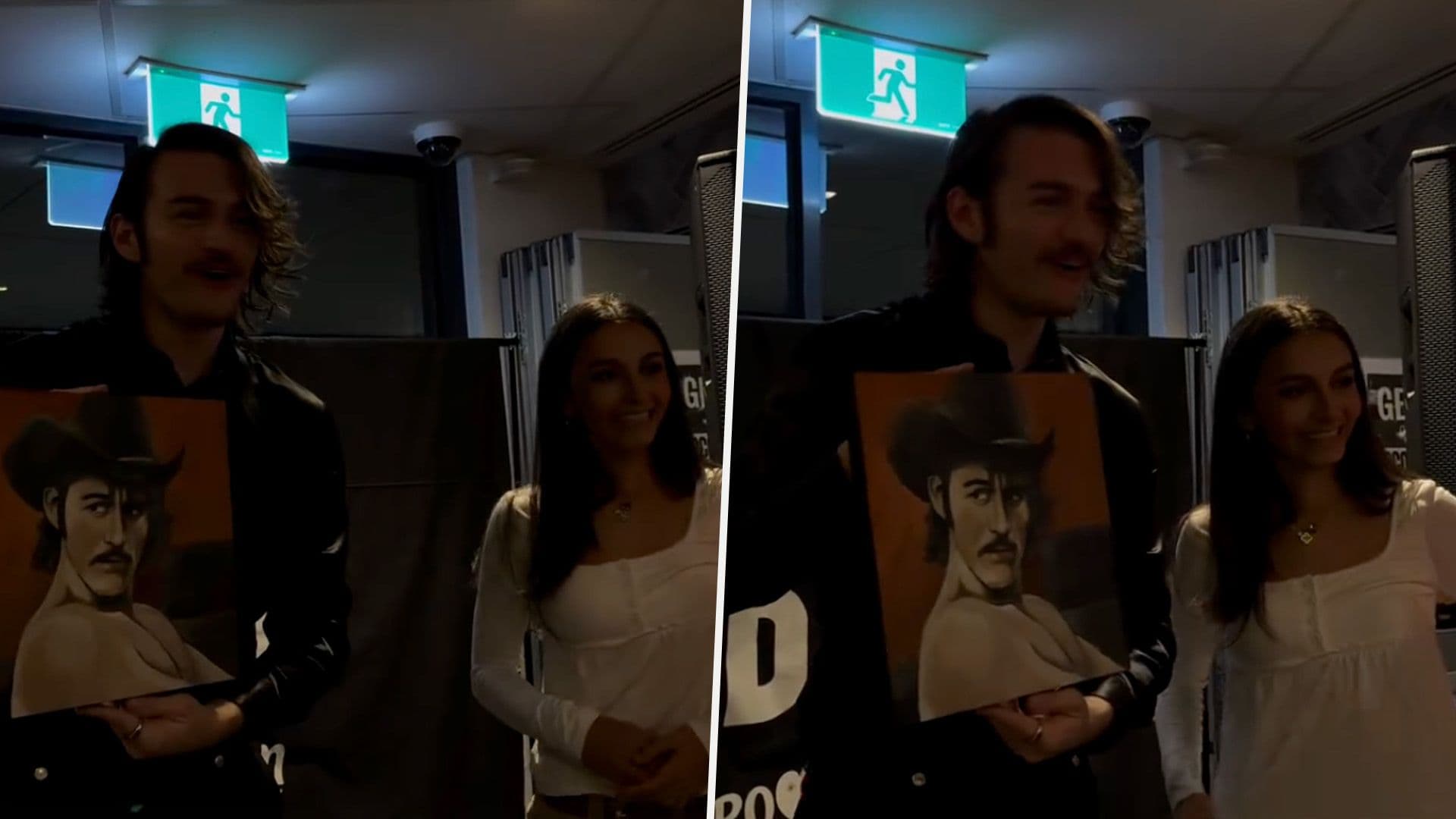 Aidan Gifted Portrait Painting Whilst Visiting Maltese-Australian Community
