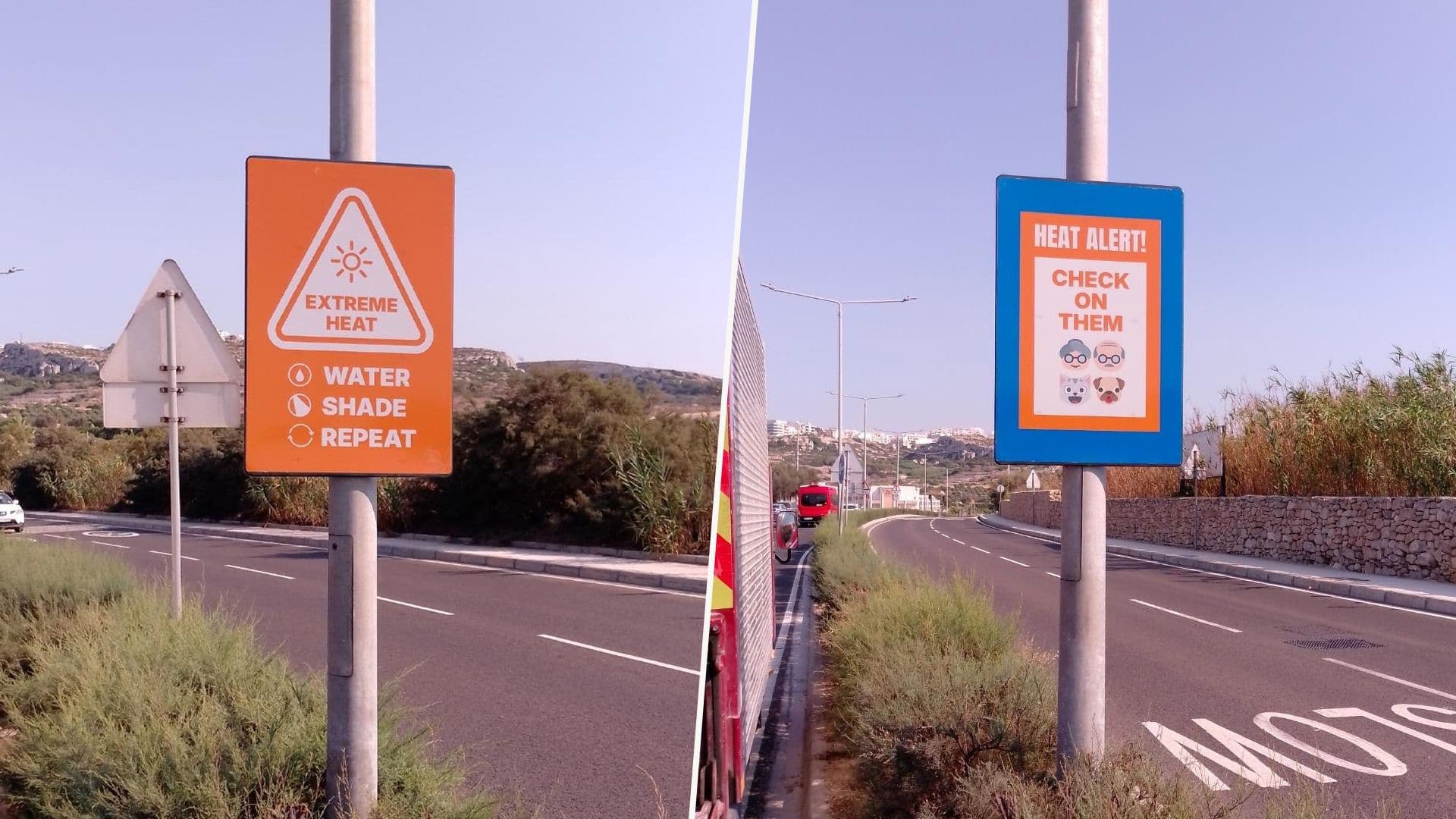Have You Spotted These Heatwave Safety Street Signs?