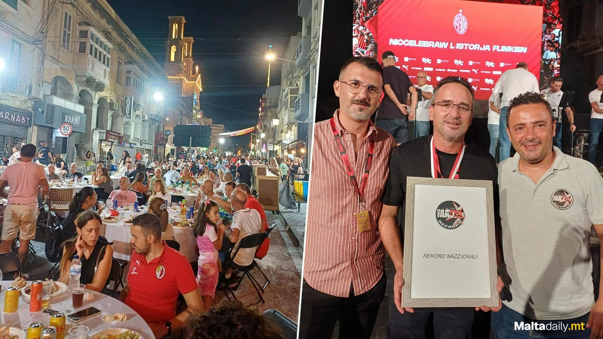 Record For Most People Eating Together By Ħamrun Saprtans
