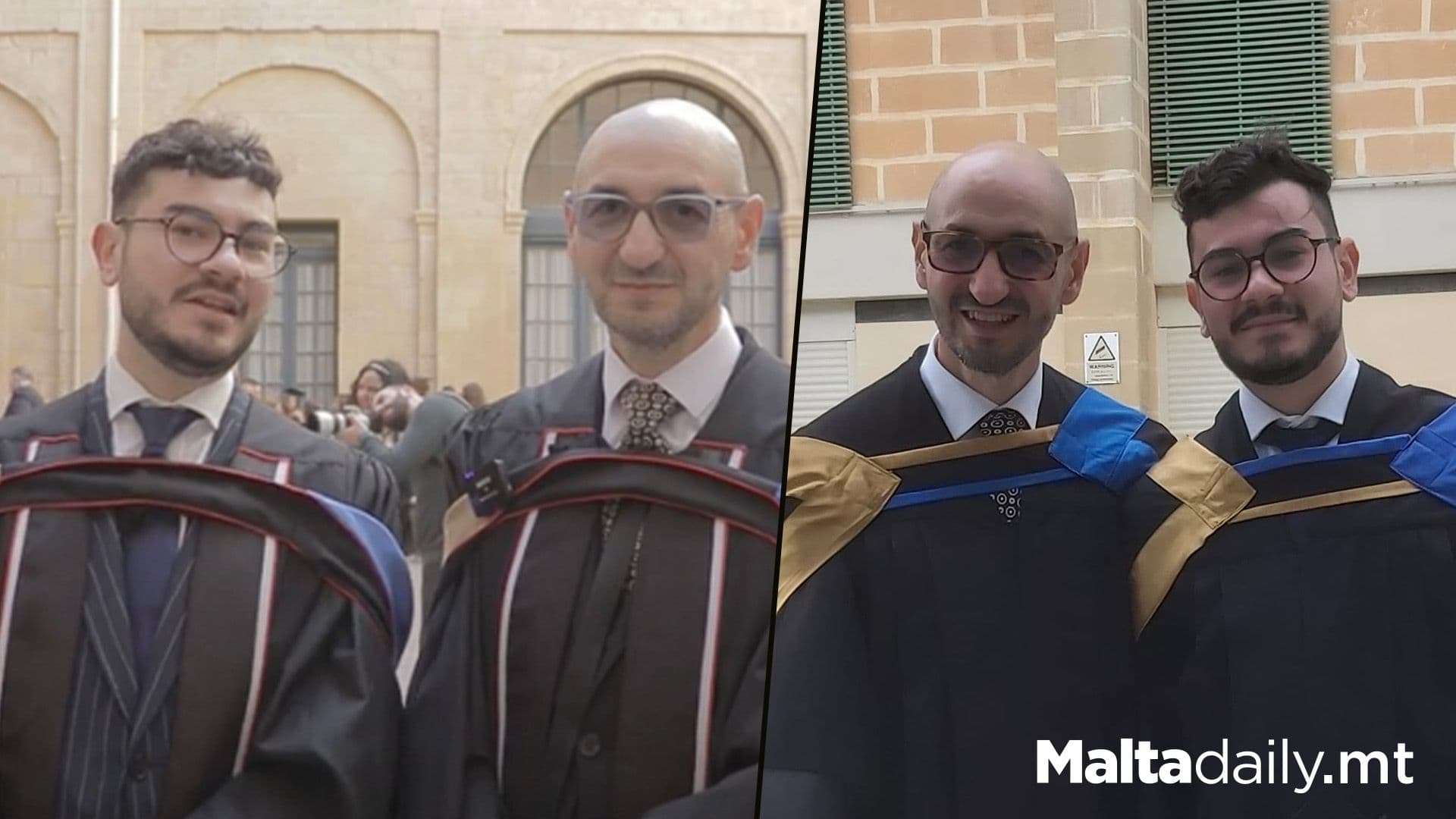 Father & Son Graduate Together For A Second Time