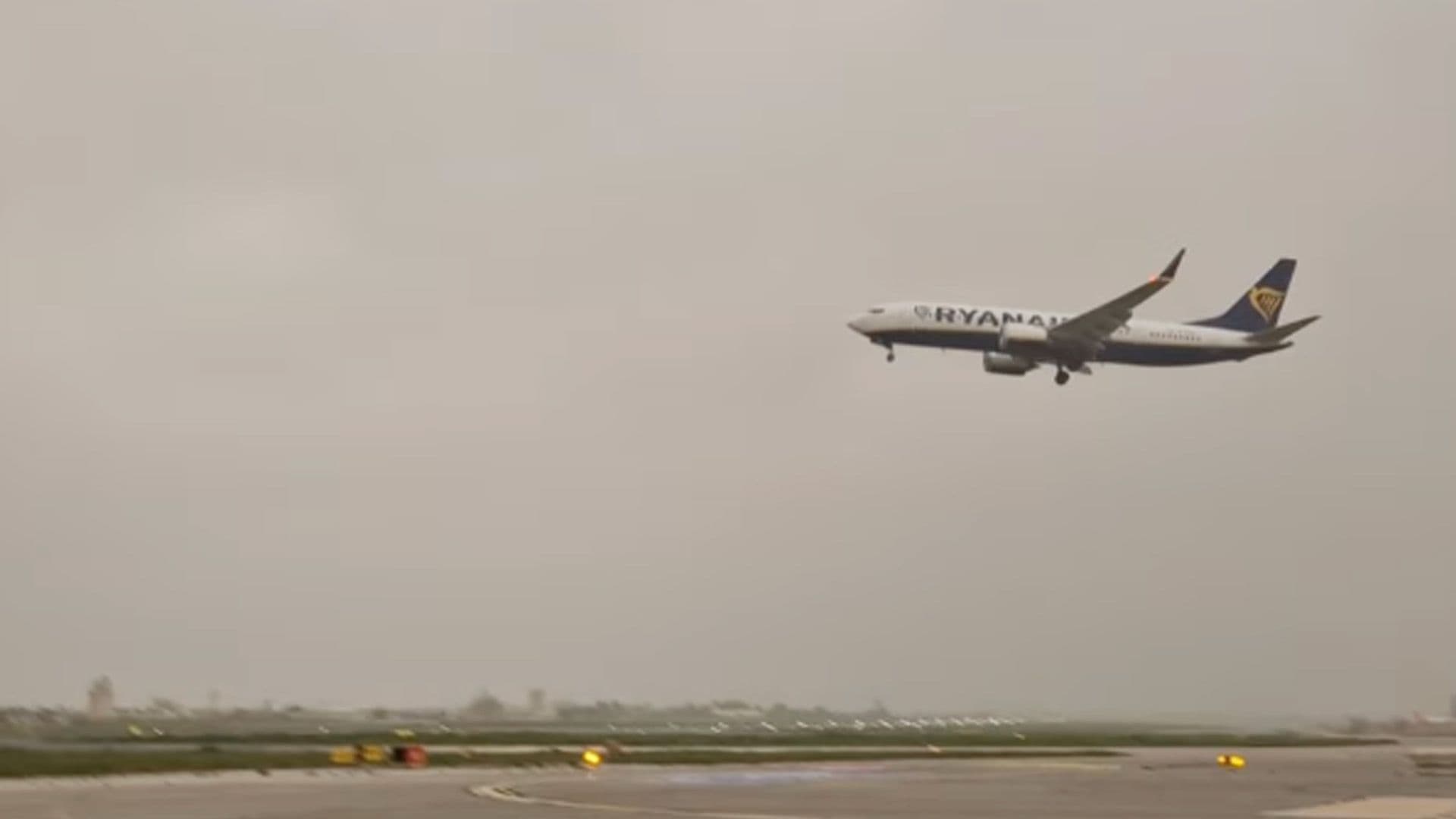 Plane Unable To Land At Malta Airport Due To Storm Harry