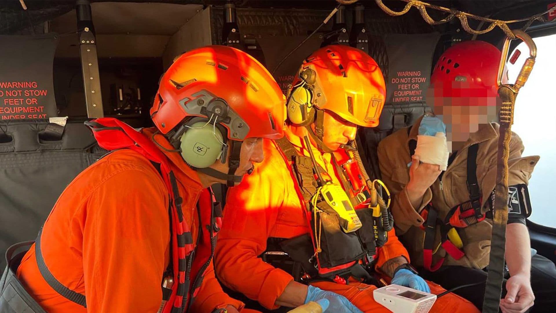 Armed Forces Of Malta Rescue Injured Oil Tanker Worker