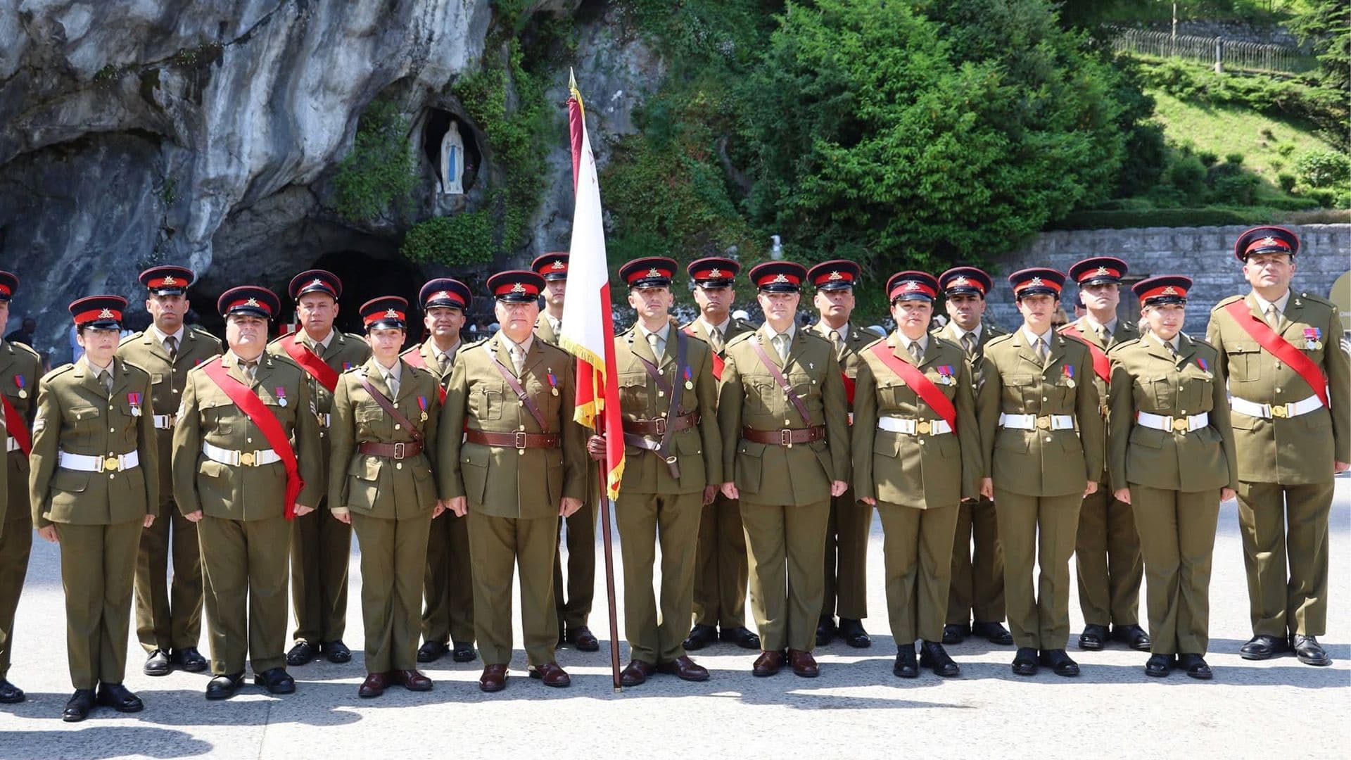 AFM Participate In 66th International Military Pilgrimage To Lourdes, France
