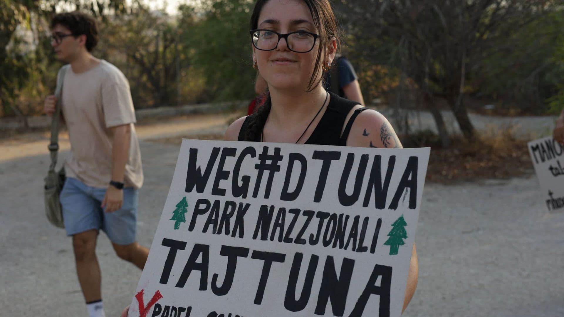 PROTESTERS GATHER AT MANOEL ISLAND OVER PADEL COURTS AND DEVELOPMENT CONCERNS