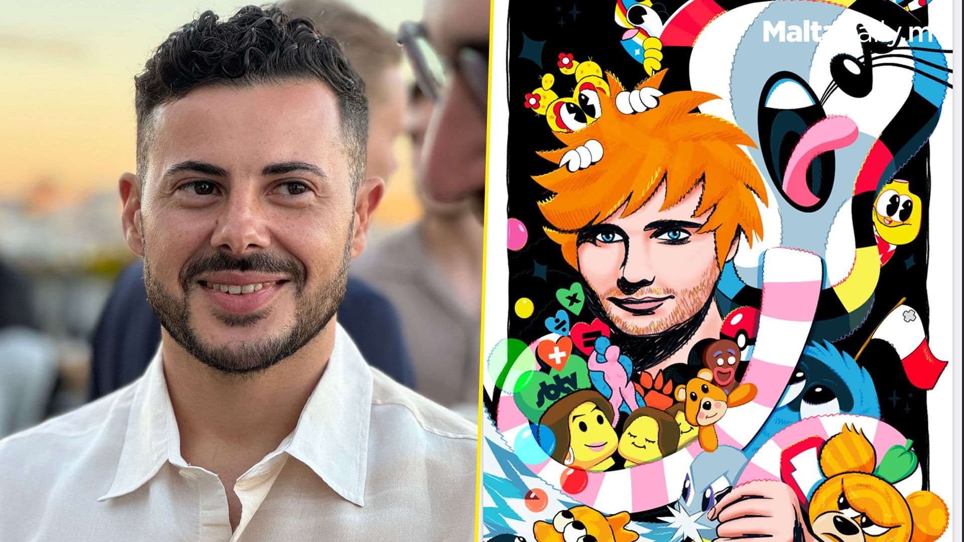 Local Artist Gifts Unique Artwork To Ed Sheeran