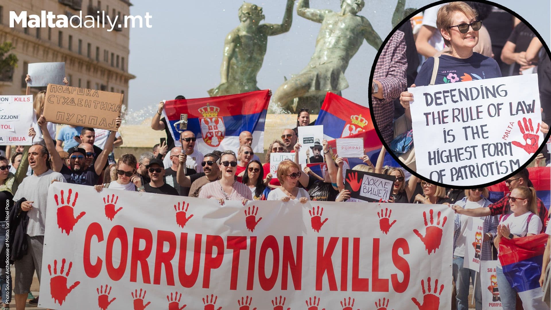 Maltese Serbian Community Shows Support For Serbian Students