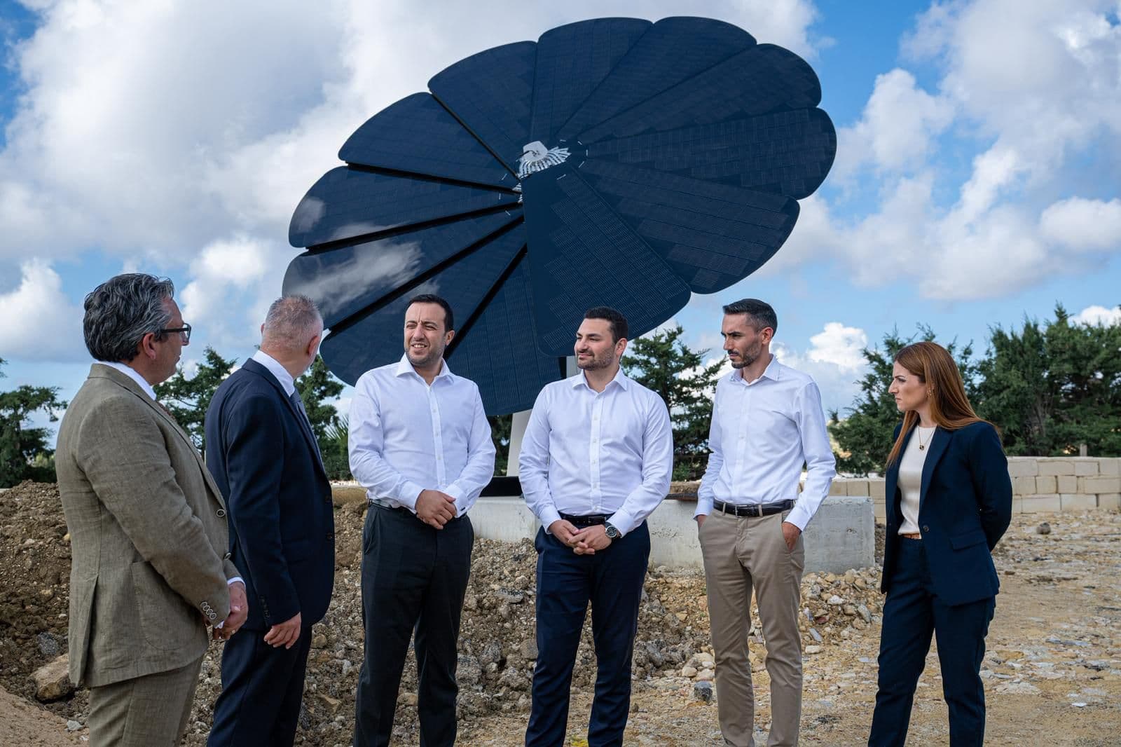 Completion Of 15 “Solar Flowers” At The Gozo Multi-Modal Hub In Ta’ Xħajma