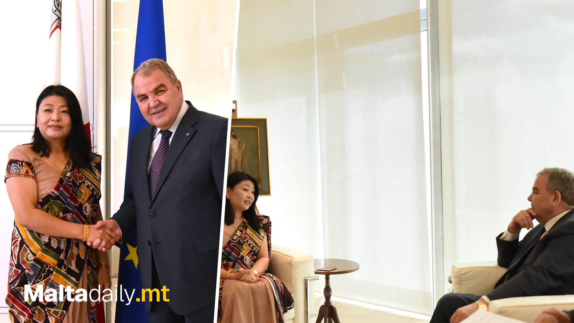 Speaker Of The House Of Representatives, Anġlu Farrugia, Bids Farewell To Indian High Commissioner